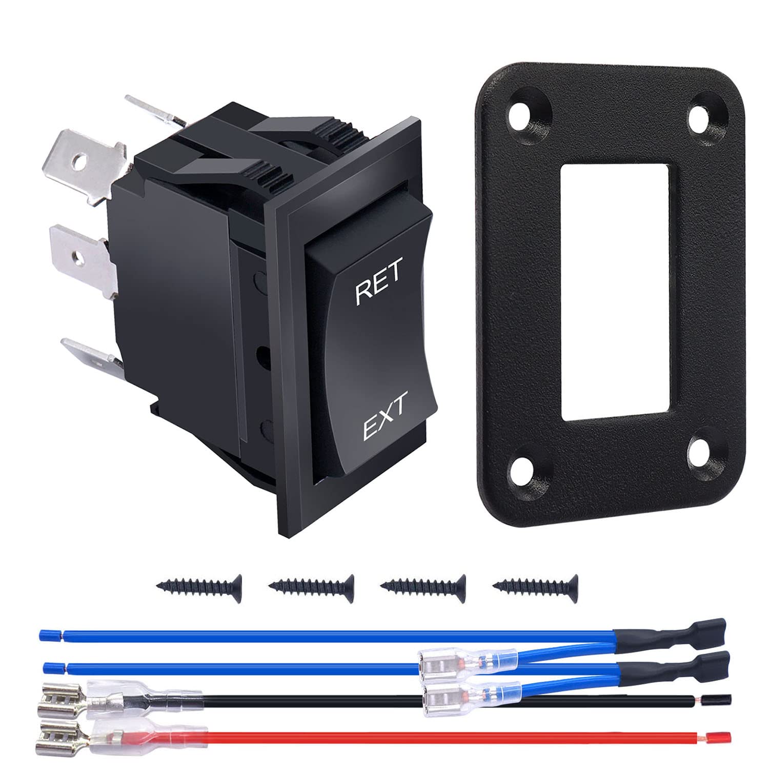 Weideer Rv Jacks Switch Leveling Reverse Polarity Rocker Switch 20A 12V Dc Power Stabilizer Switch Harness Screws For Camper 5Th