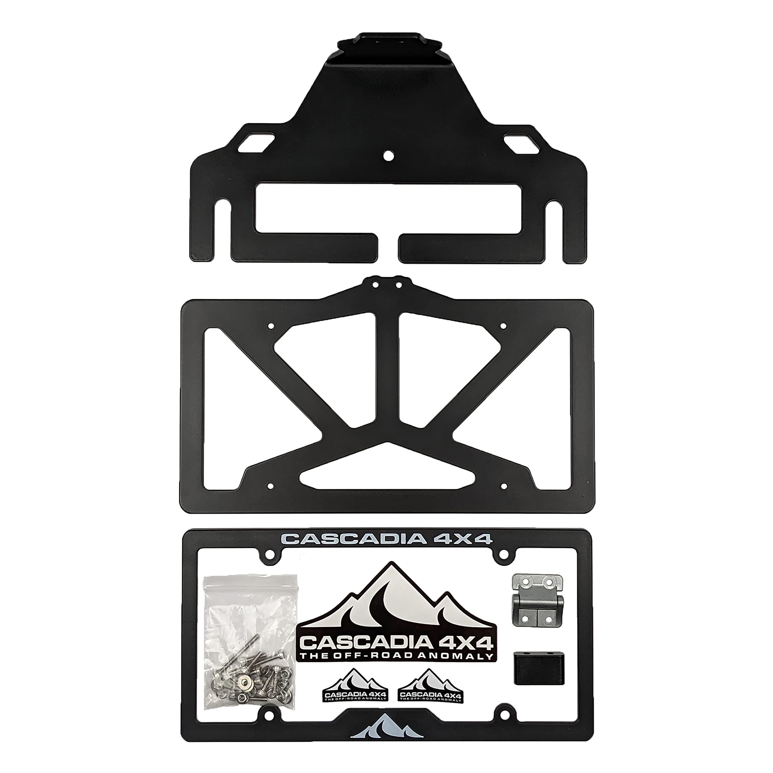 Cascadia 4x4 Flipster V3 | Winch License Plate Mounting System | Hawse, Roller, Recessed Fairlead