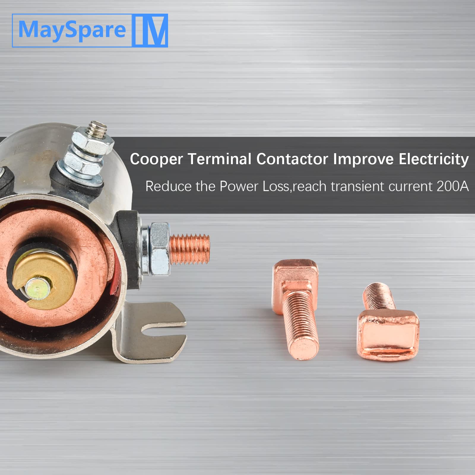 MaySpare 36V Solenoid Relay #70 Series for EZGO Golf Cart with Mount Bracket, OEM #27855G01, Continuous Duty