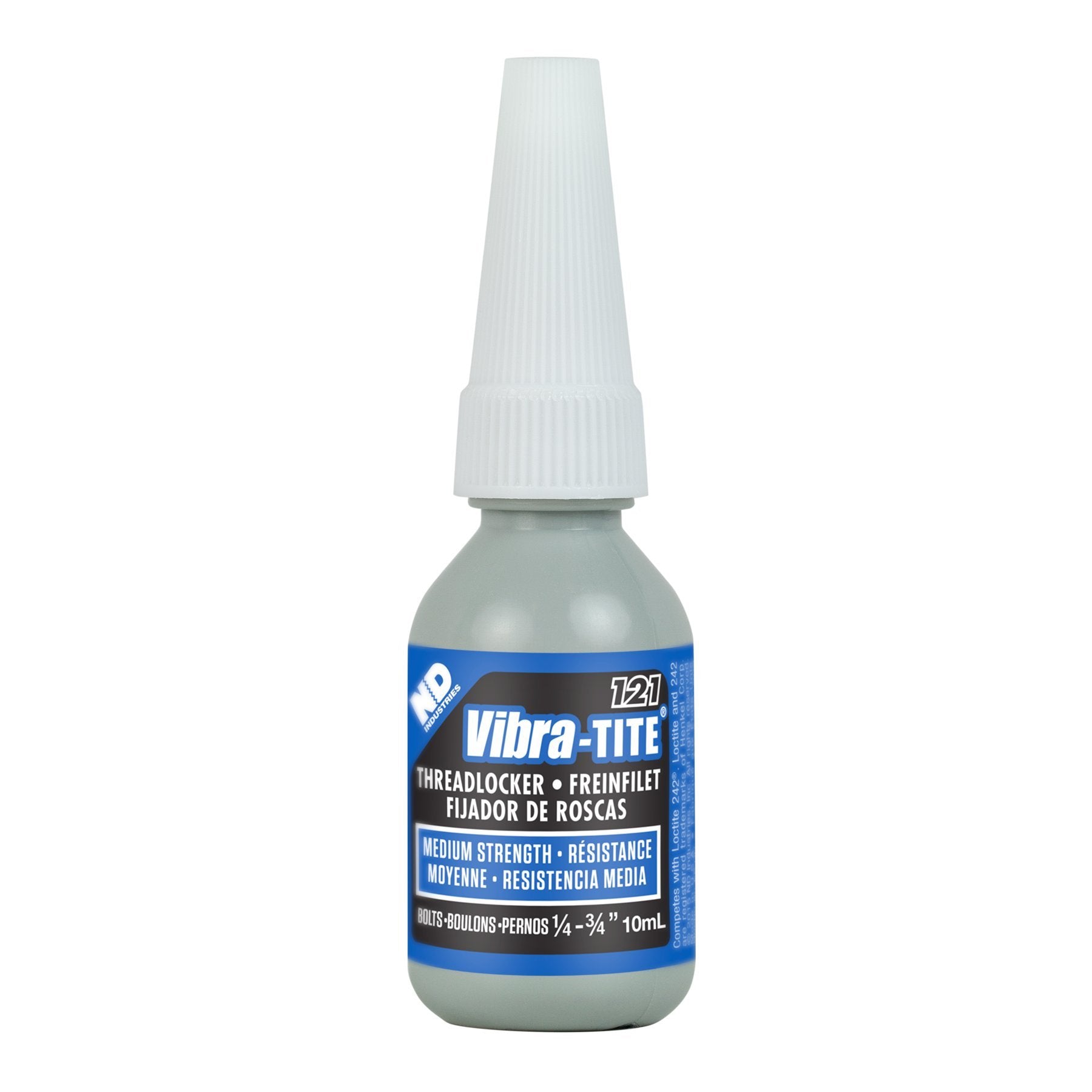 Vibra-Tite - 12110 121 Medium Strength Removable Anaerobic Threadlocker, 10Ml Bottle, Blue