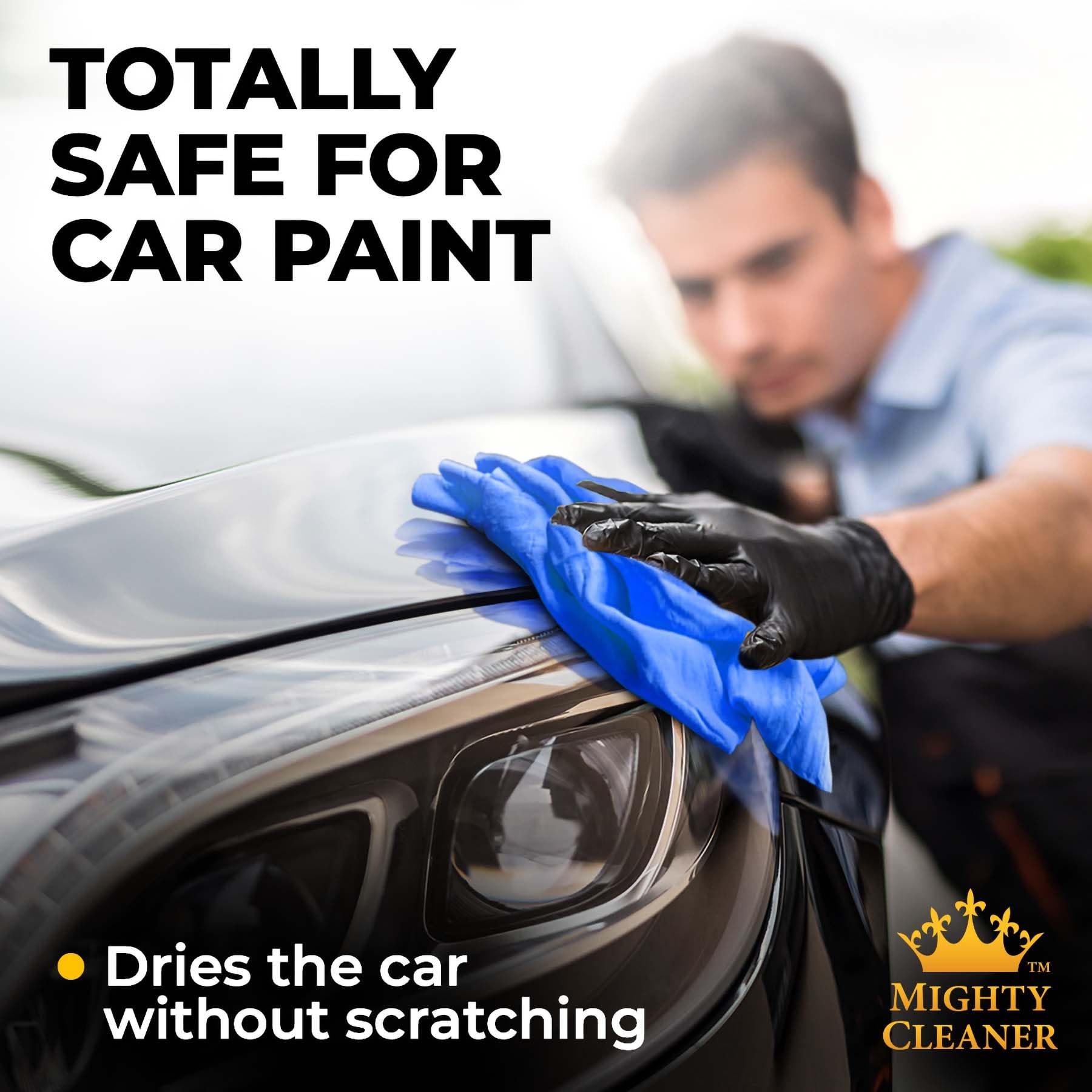 Premium 2Pk Mini +1 Free Shammy Cloth For Drying - (17''X13'') - Super Absorbent Chamois Towel - Reusable Scratch-Free Car Dryin