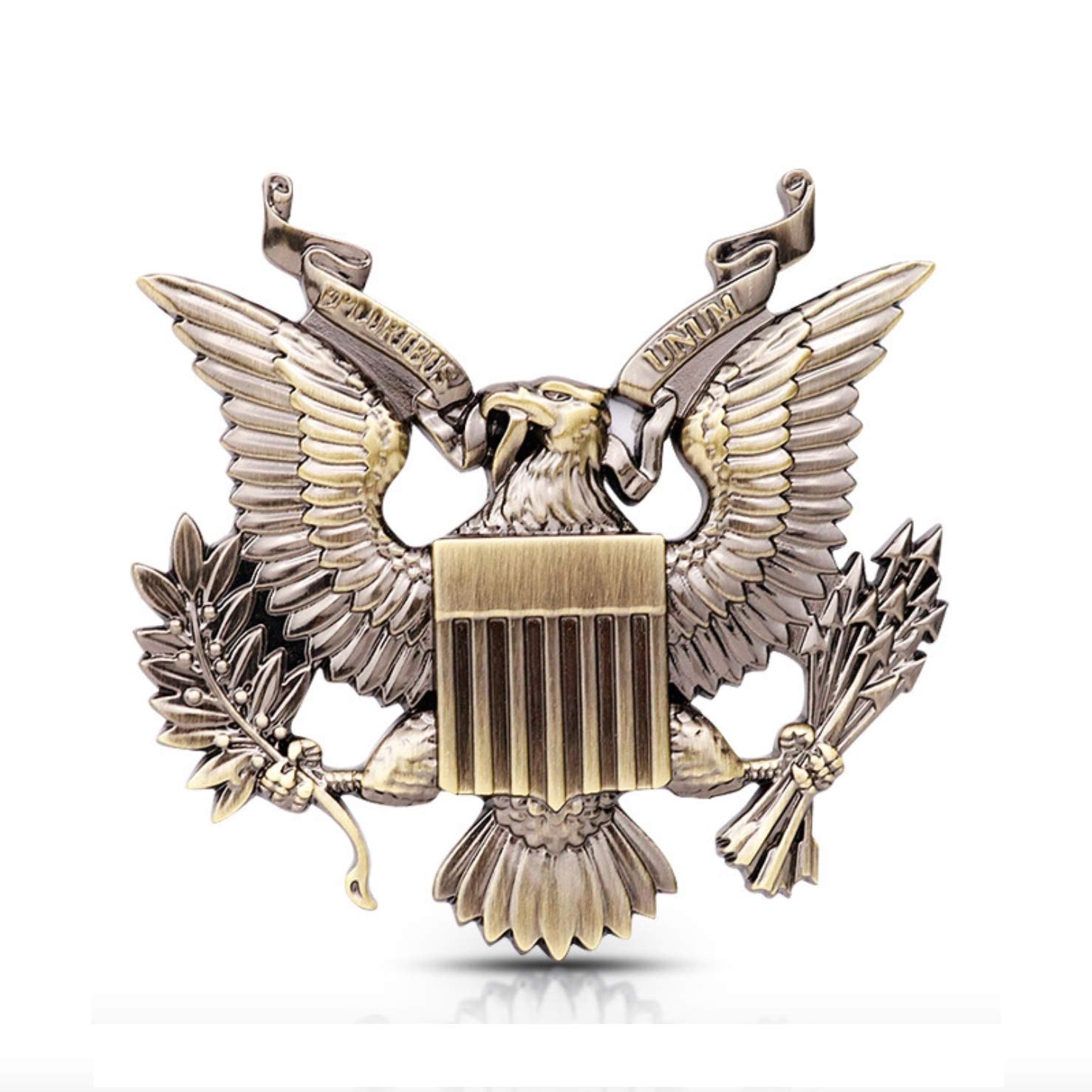 United States Military Us Army Metal Car Emblem Sticker Decal (Bronze)
