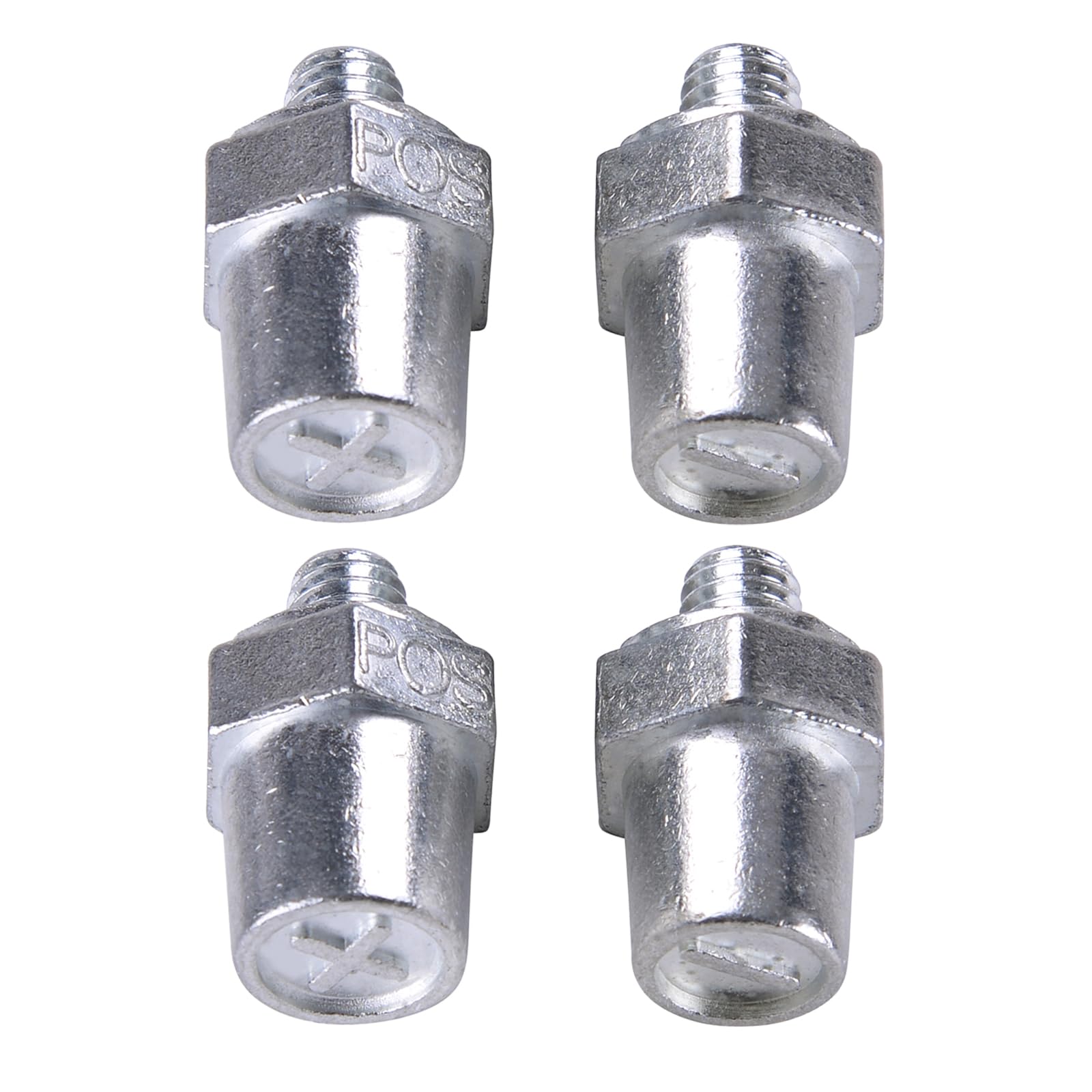 Ampper 3/8-16 Thread Male Zinc Side Post Battery Charging Post Terminals, Standard Side Post 3/8 Battery Post Adapter (+/-) Comp