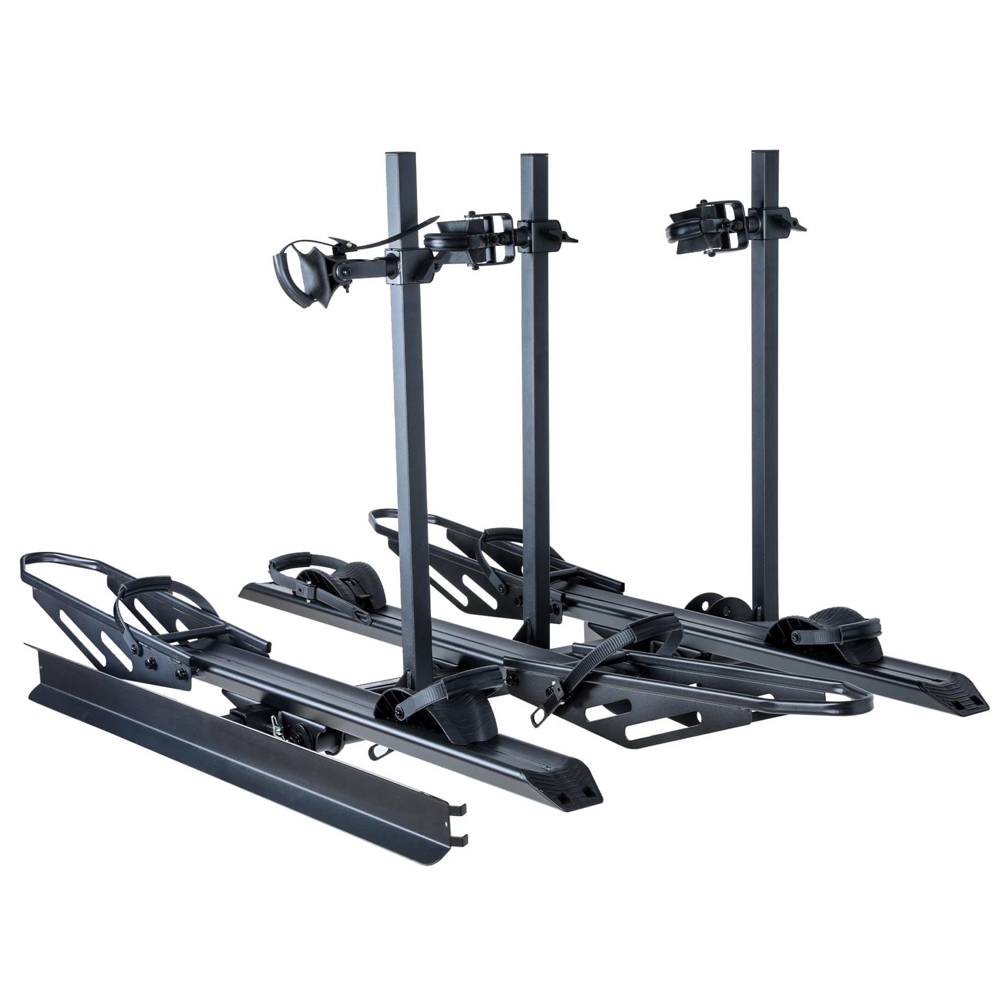 YOUNG ELECTRIC 250LBS. Capacity Foldable Aluminum 3-Ebike Rack with Ramp for Car SUV RV Truck Trailer and Van, 2 Inch Receiver