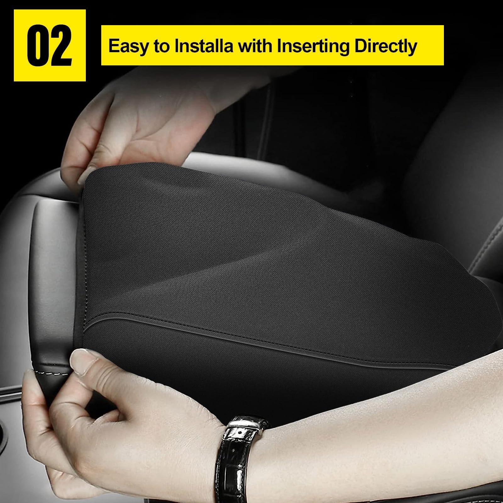 Aomsazto Armrest Covers For 2014-2019 Toyota Corolla/Hybrid Neoprene