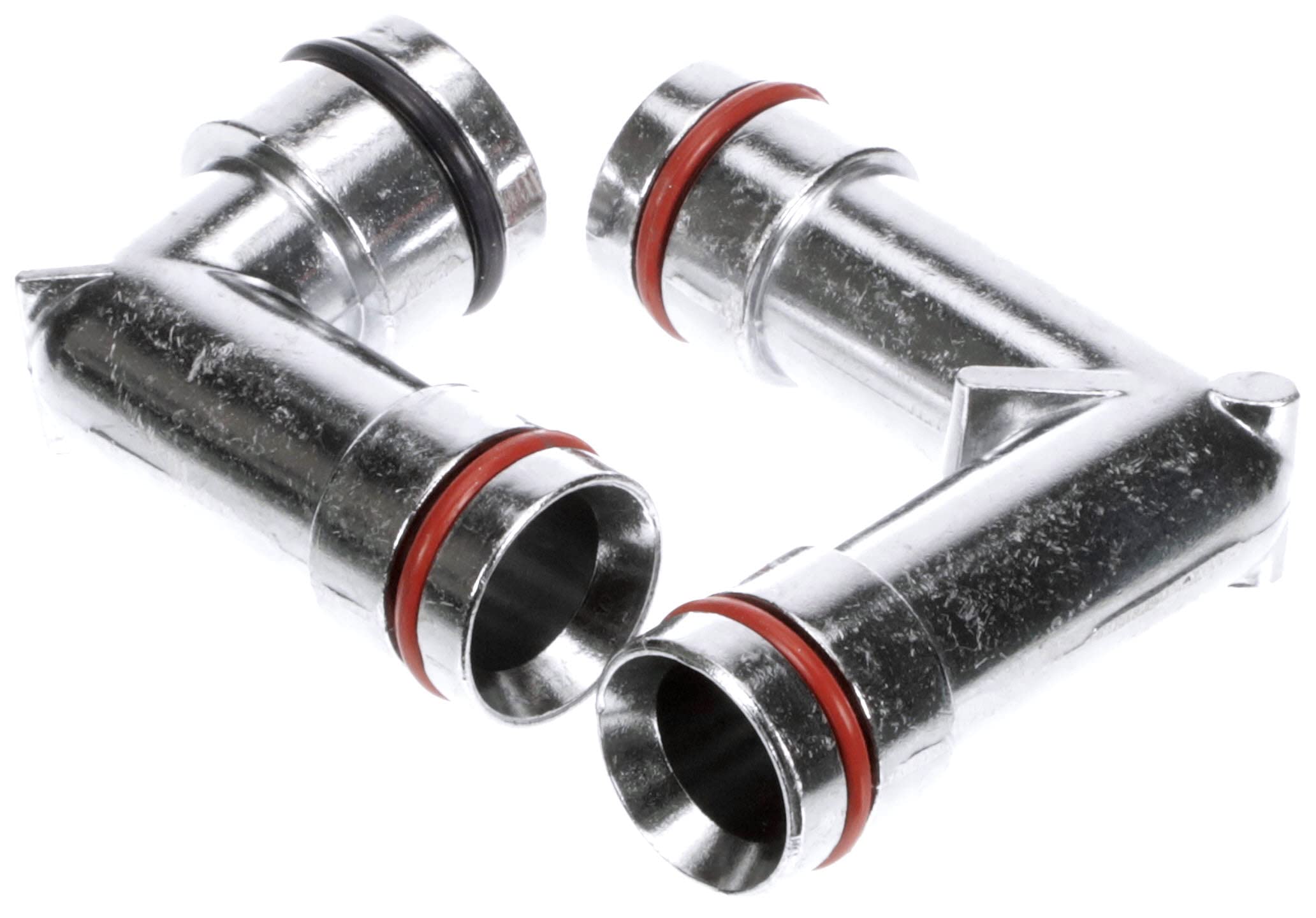 Dorman Heater Hose Fittings 2 Pack, Aluminum, Model 47065HP, Silver, Compatible with Select Models