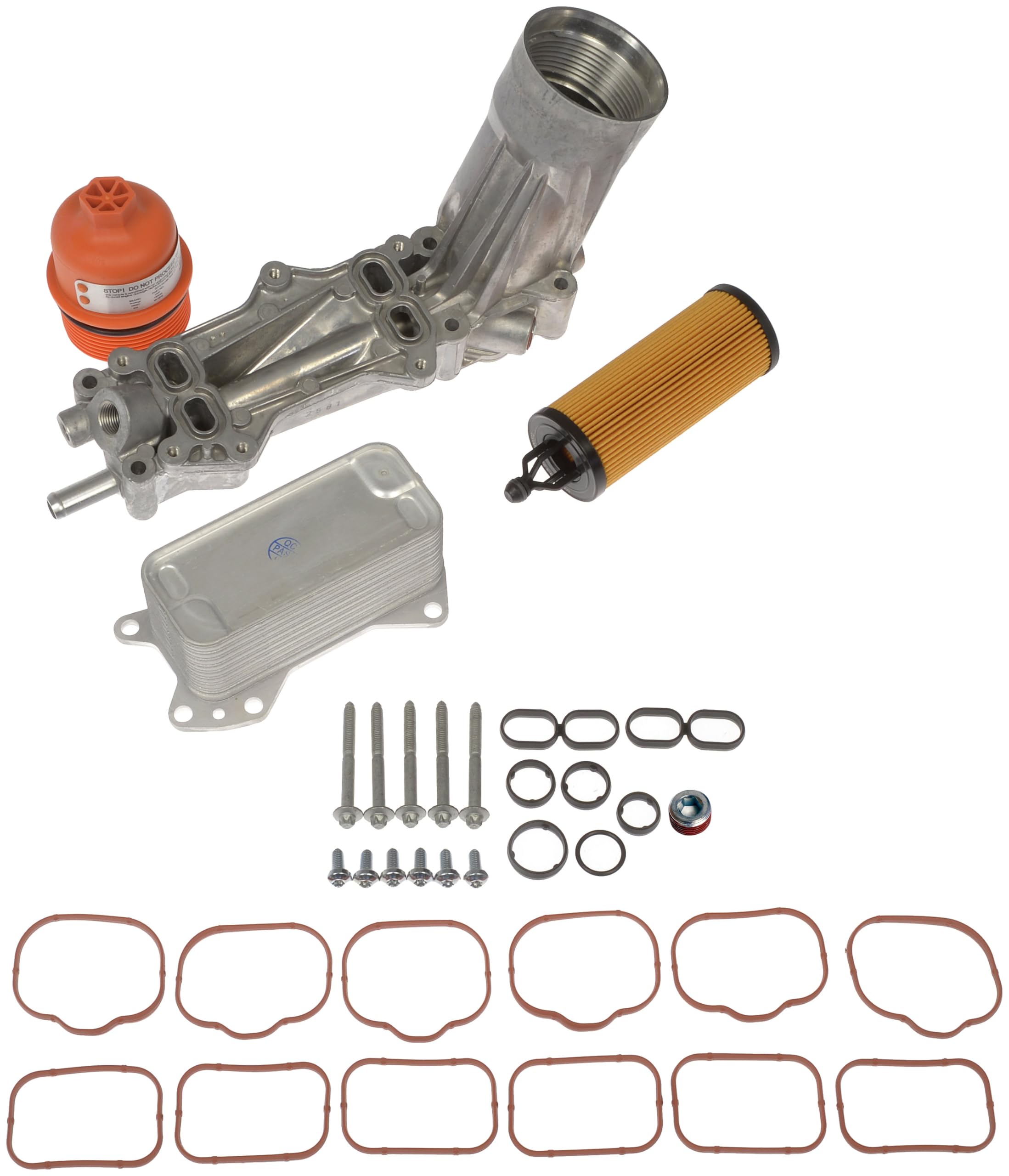 Dorman 926-959 Patented Upgraded Aluminum Engine Oil Filter Housing with Oil Cooler and Filter Compatible with Select Models (OE