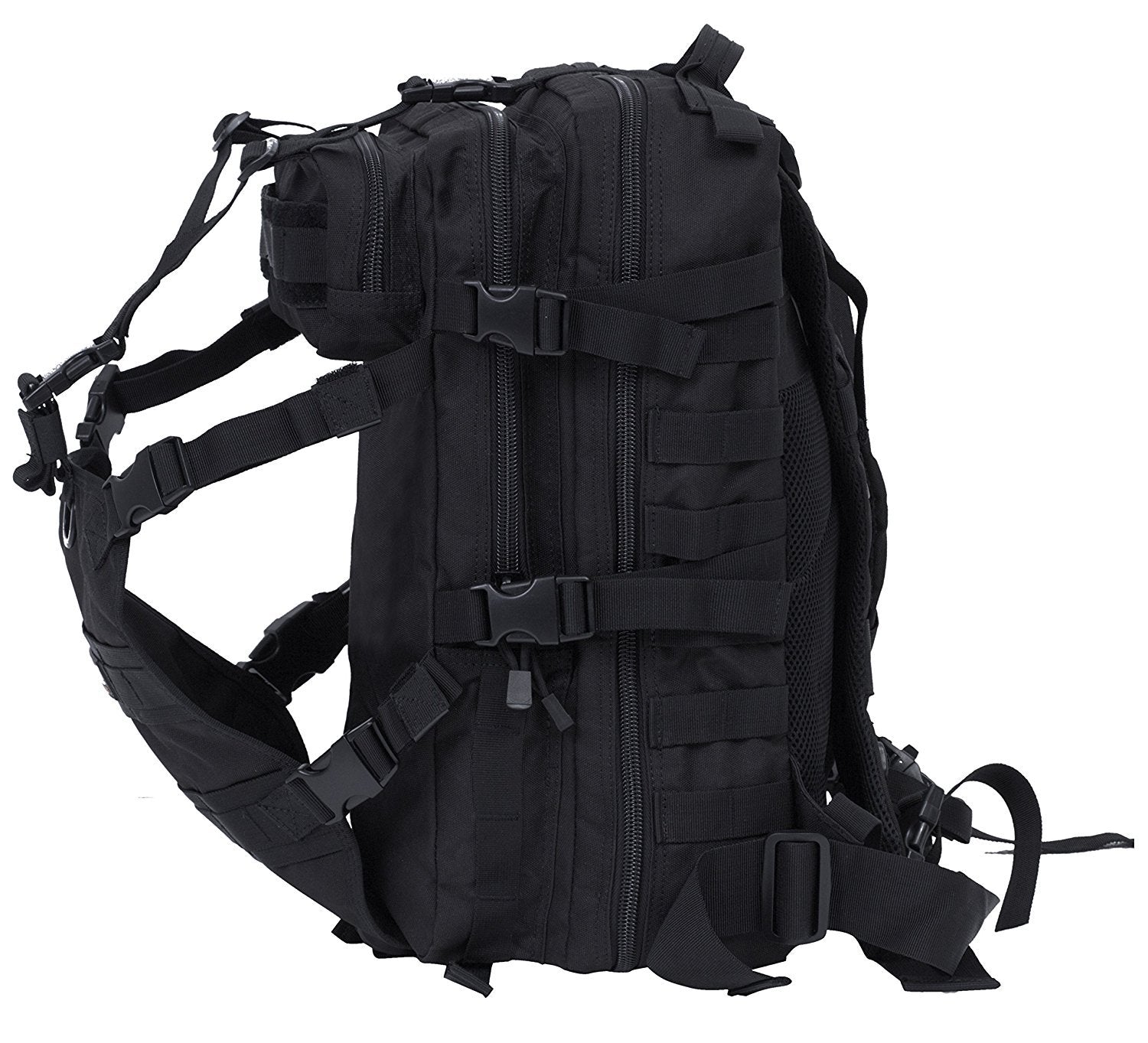 Seibertron Molle Motorcycle Helmet Holder - Waterproof, Large Capacity, One Size, Black
