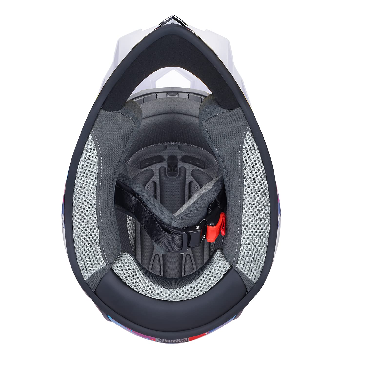 GLX GX623 Kids ATV Off-Road Helmet Combo with Gloves & Goggles, Large, Graffiti, Polypropylene