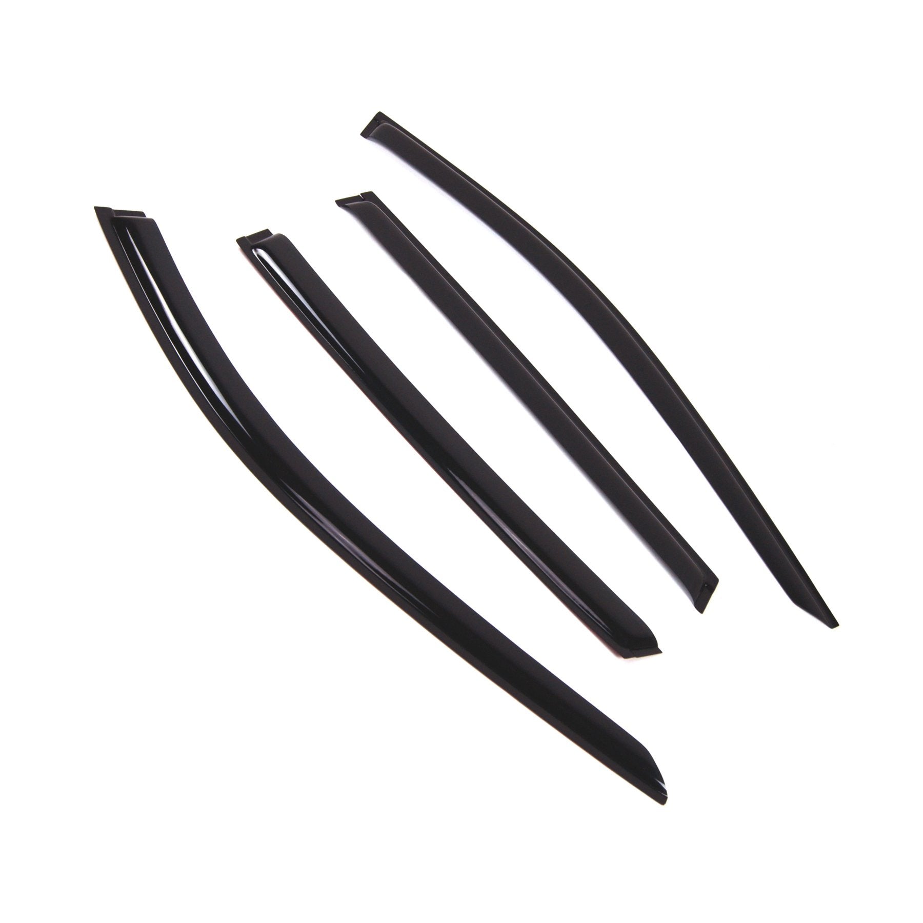 Tuningpros Outside Mount Window Vent Visors Rain Guards Compatible With Nissan Rogue 2014-2016 | Side Window Wind Deflectors Rai