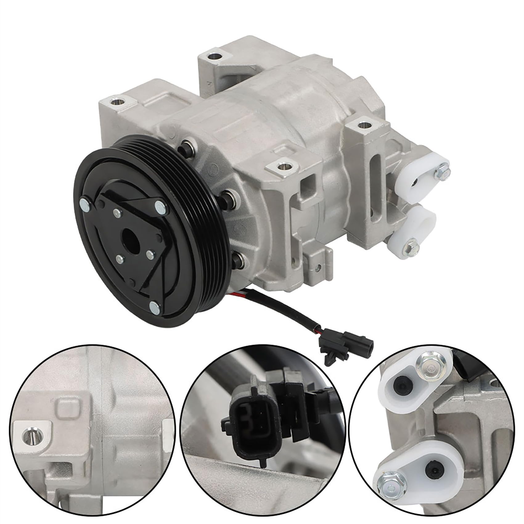 labwork AC Compressor & A/C Clutch CO 10886C Replacement for Nissan Altima Sentra 2.5L 2007-2012 68664 98664