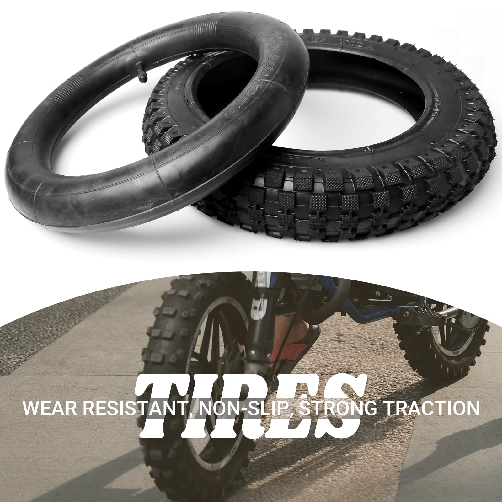 (2 Set) Ar-Pro 12.5'' X 2.75'' Scooter Replacement Tires And Inner Tubes - Tires And Inner Tubes For Schwinn And Dynacraft Elect