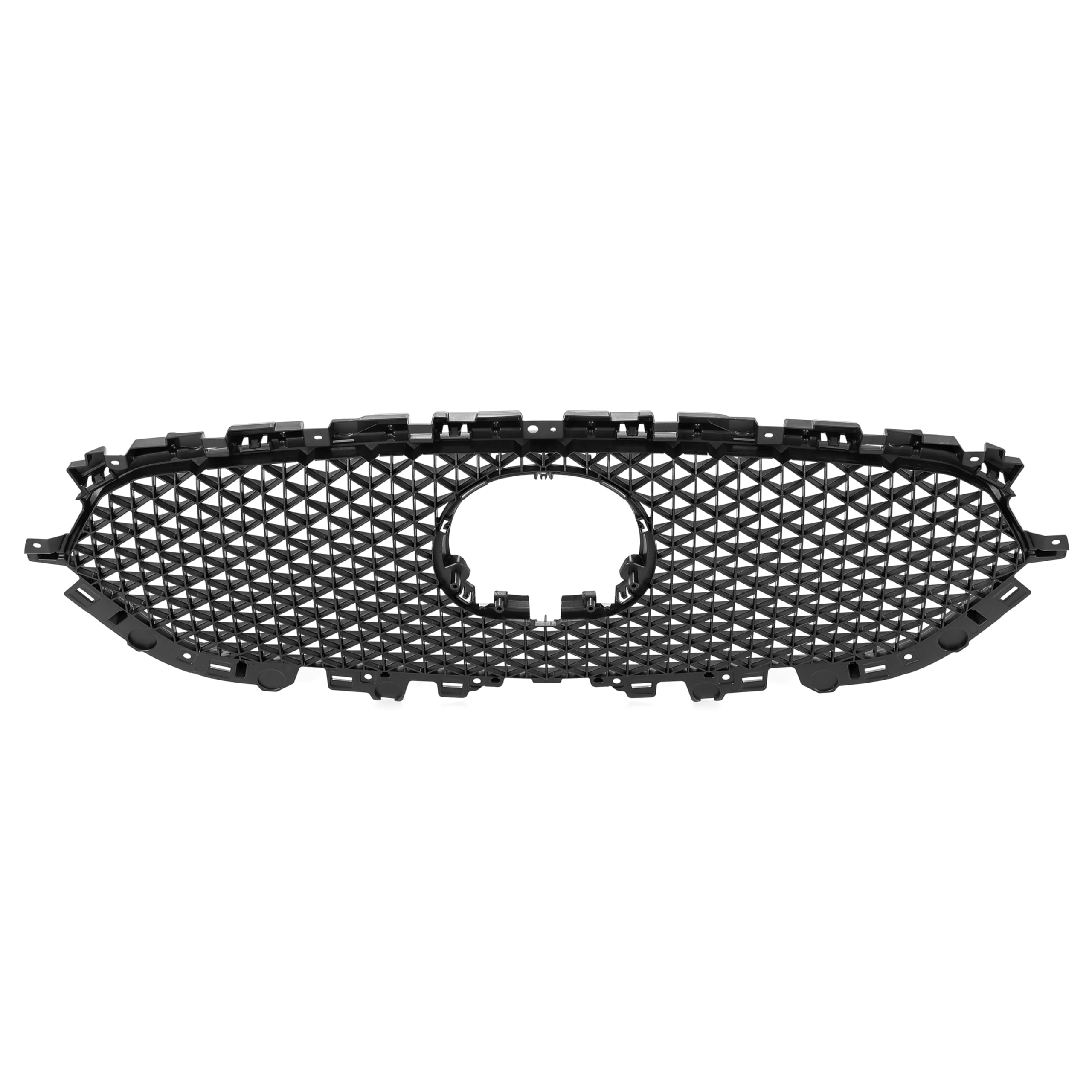 HECASA Front Grille Mesh for 2017-2021 Mazda CX-5, Black PP Plastic Replacement, Model CB-2201