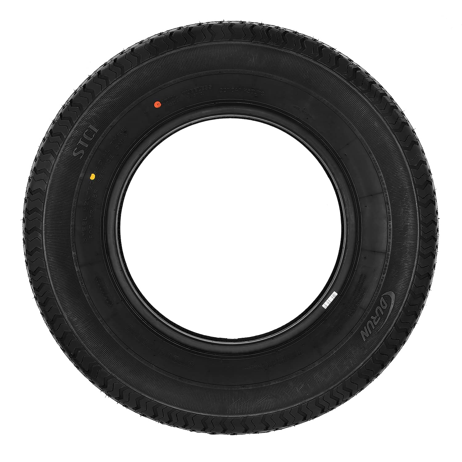 Set Of 2 Durun St205/75R15 Radial Trailer Tire, 205 75R15 St 205/75R15, 8 Ply Load Range D, 107N