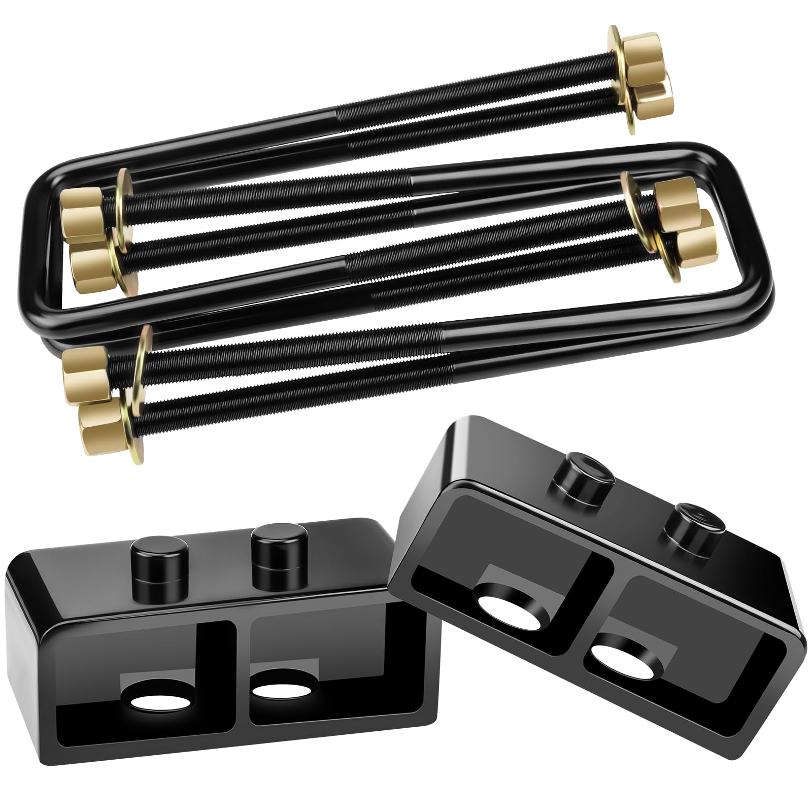 HHCSOP 2'' Rear Lift Block Kit for F150, 2 inch Rear Leveling Lift Kits Compatible with 2004-2022 Ford F-150 2WD 4WD, with Exten