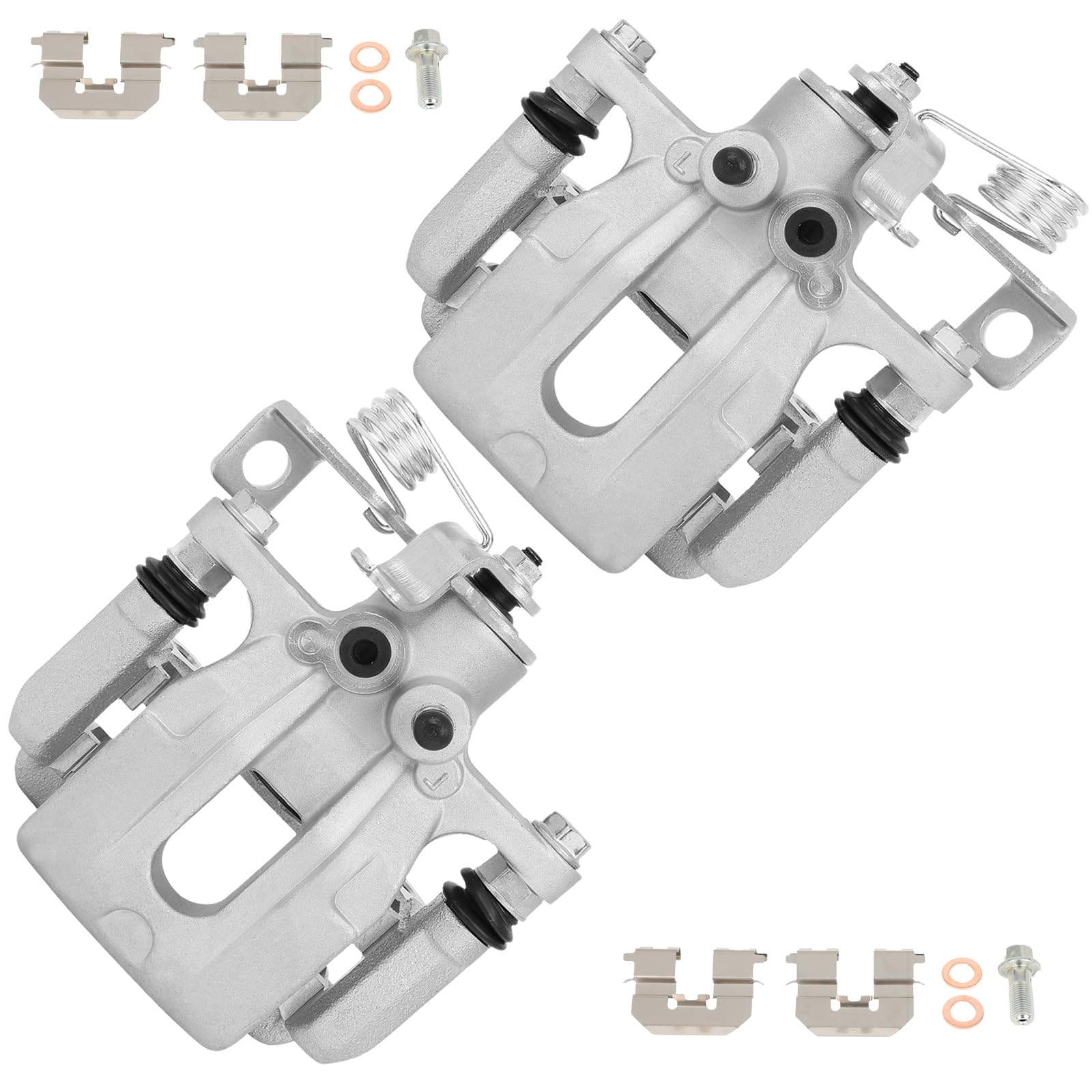 cciyu Rear Left + Right Brake Calipers With Bracket 19B6455 19B6454 For Hyundai For Elantra 2011-2016 For Hyundai For Elantra Co