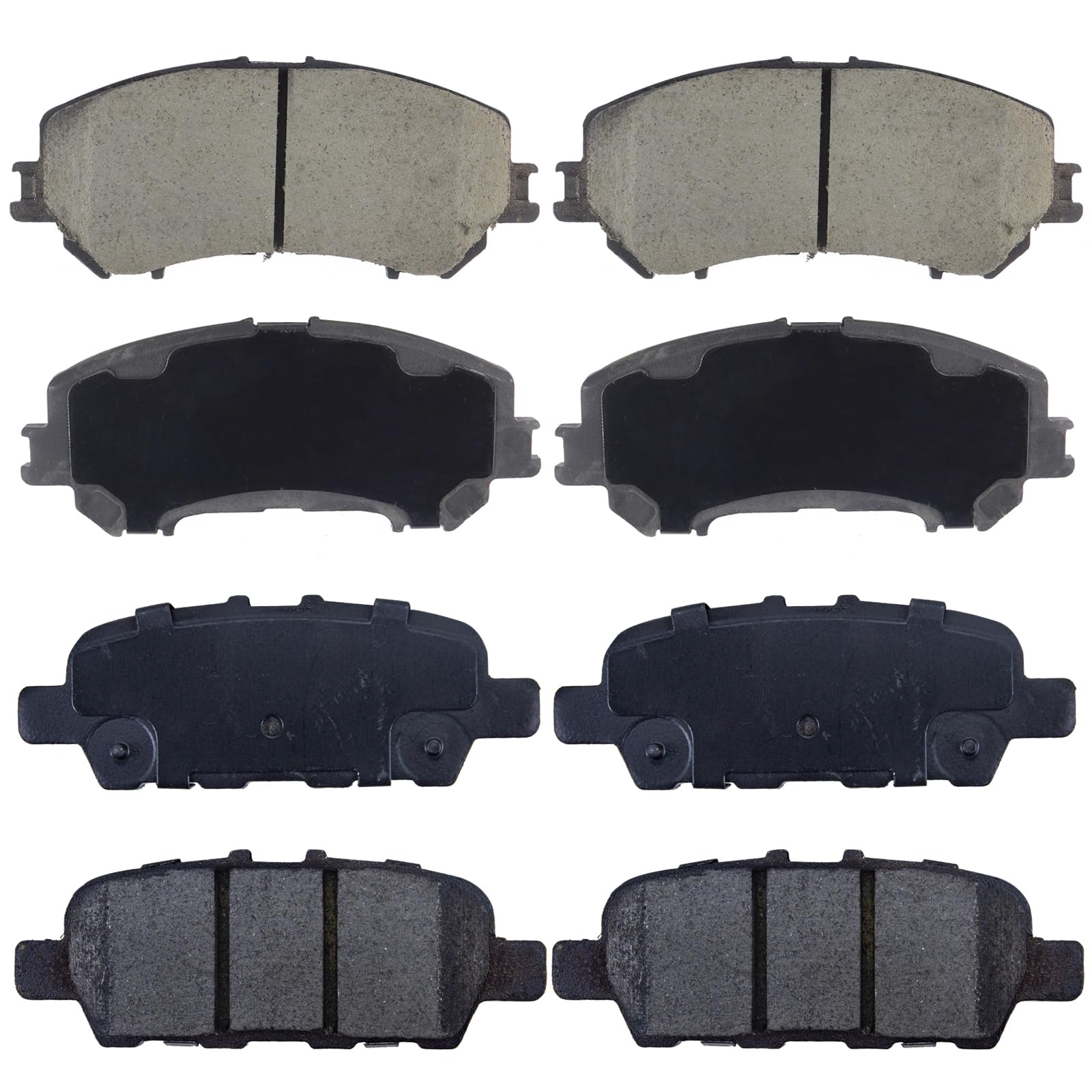 EXPPOWER Replacement for Front Carbon Fiber Ceramic Brake Pads For 2014-2019 Nissan Rogue 2 Row Seating Models