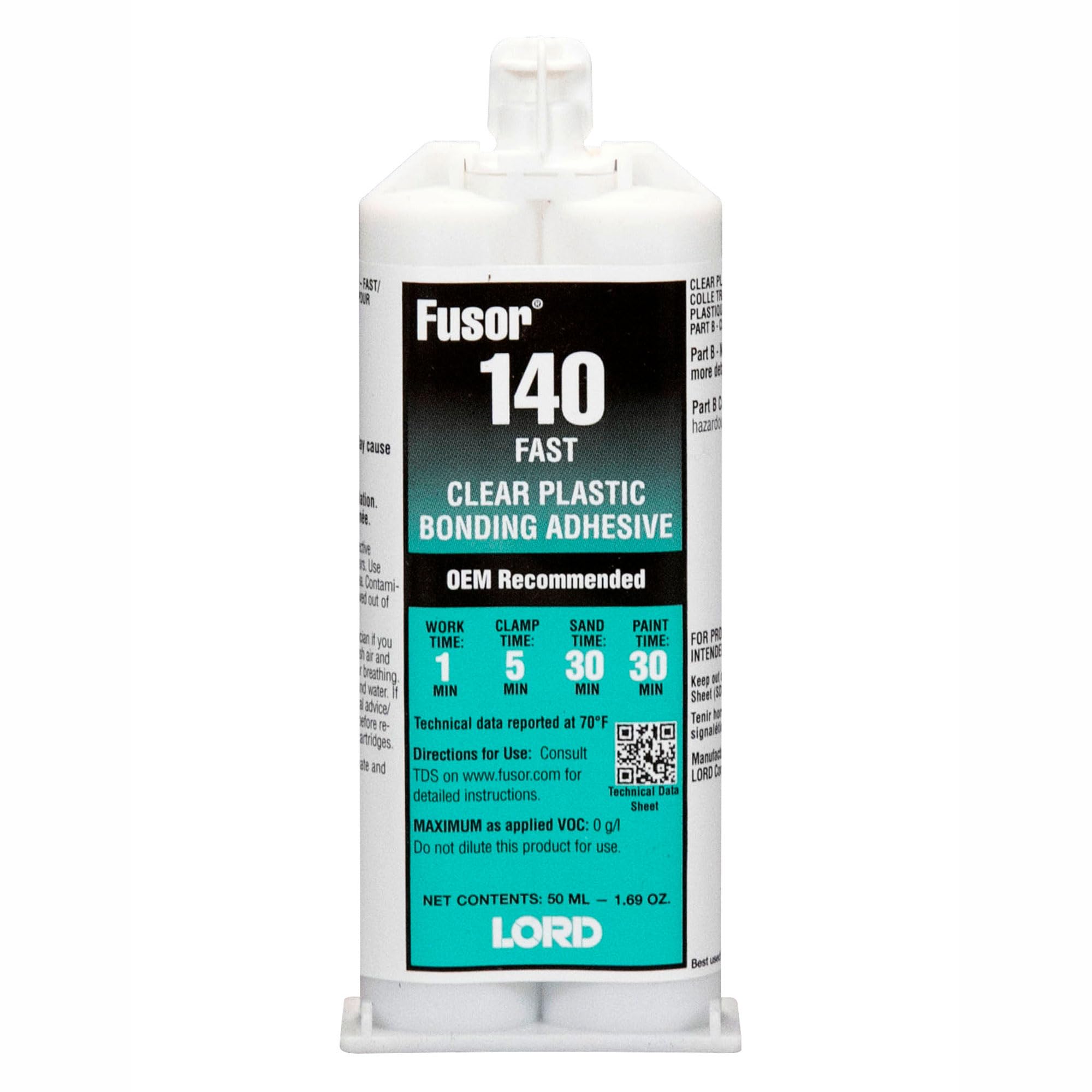 Clear Plastic Structural Installation Adhesive (Fast-Set), 1.7 Oz.