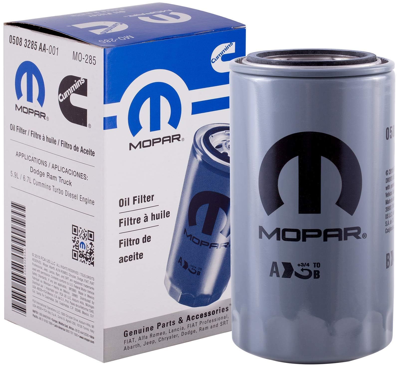 Dodge Oil Filter - 5083285Aa