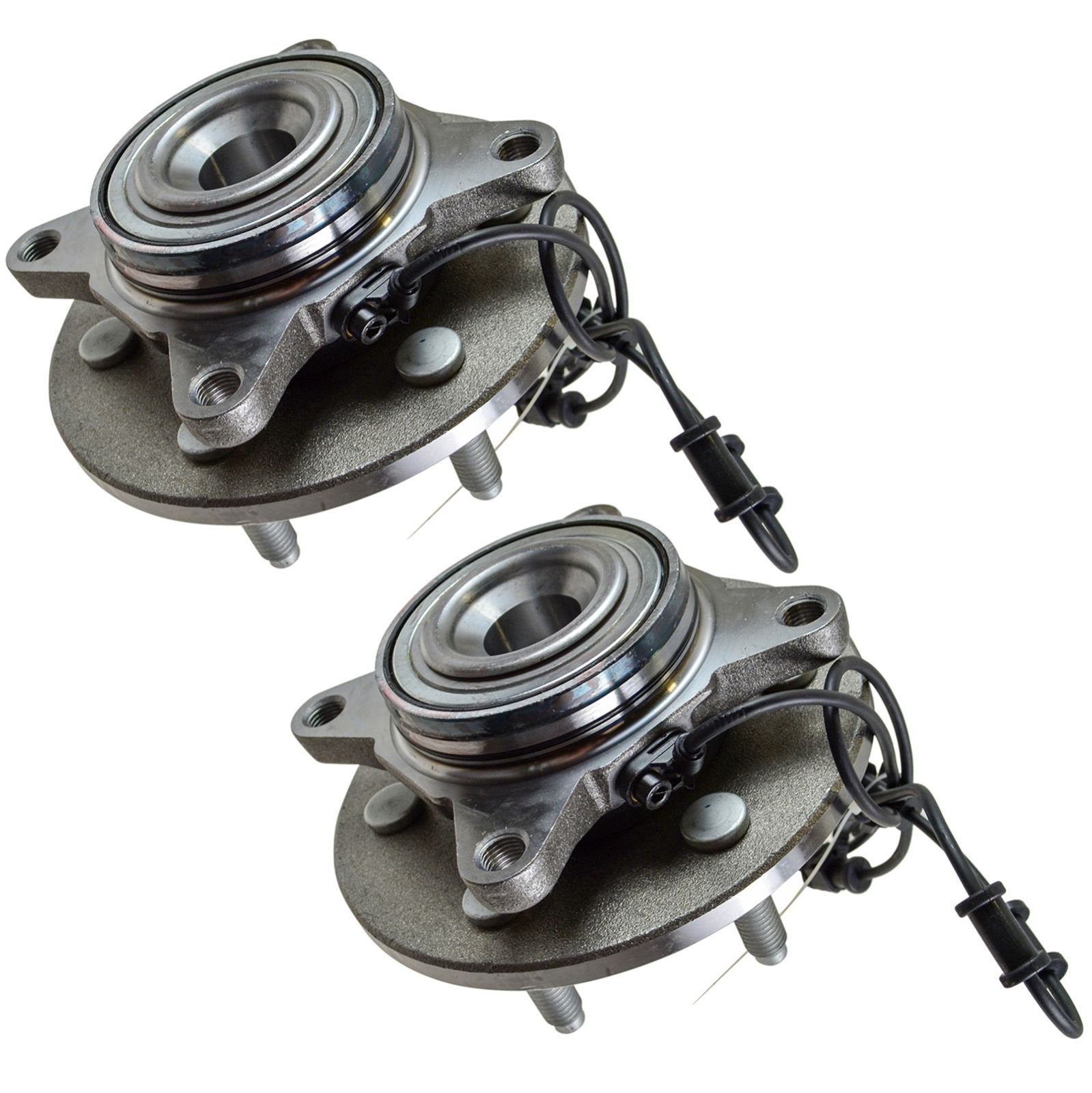 Trq Front Wheel Hub Bearings Assembly Set Compatible With 2002-2006 Ford Expedition Lincoln Navigator