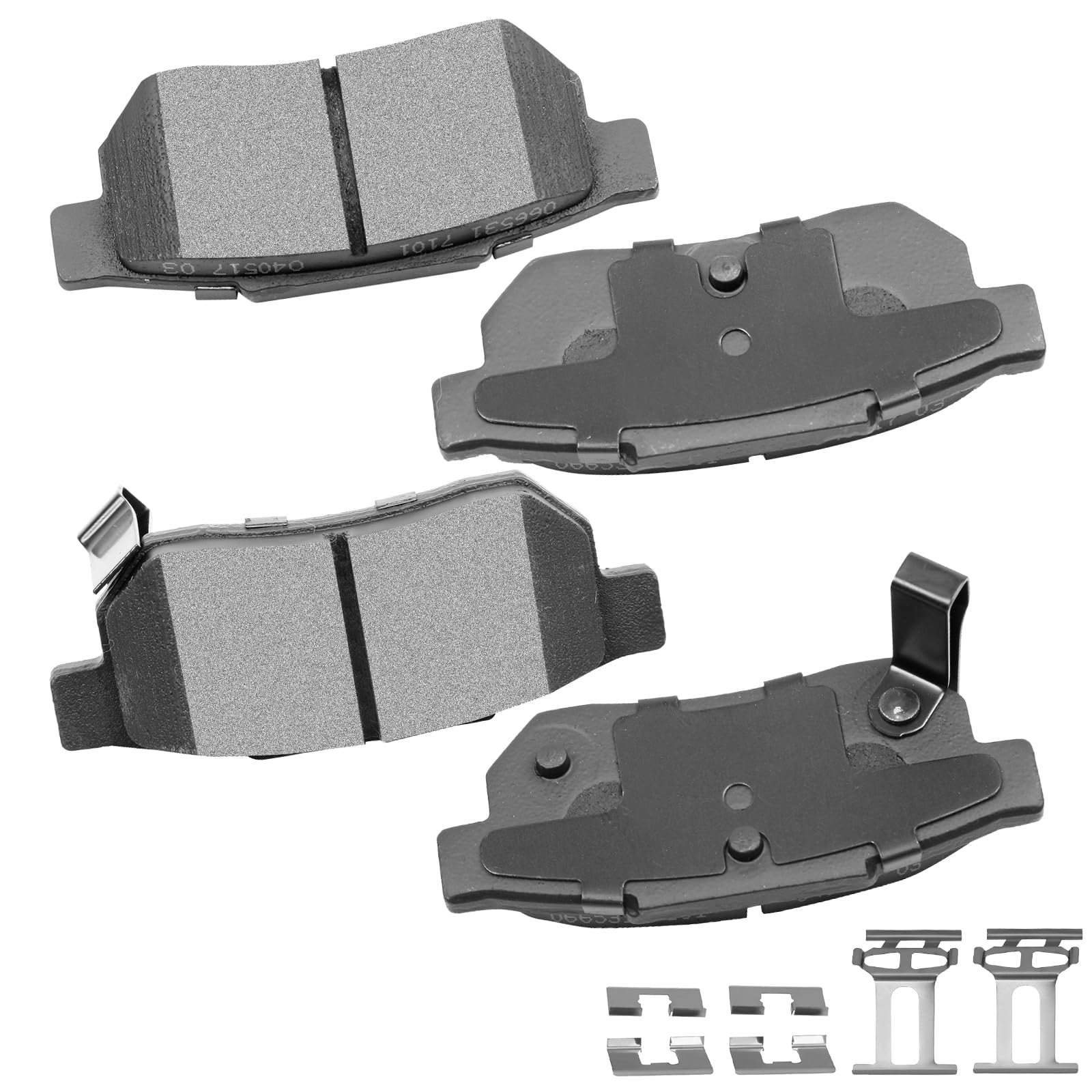 Rear Ceramic Brake Pads Kits 4Pcs Fit For 86-01 For Acura Integra,For Honda For Accord,Civic,93-97 For Honda Civic Del Sol,90-91
