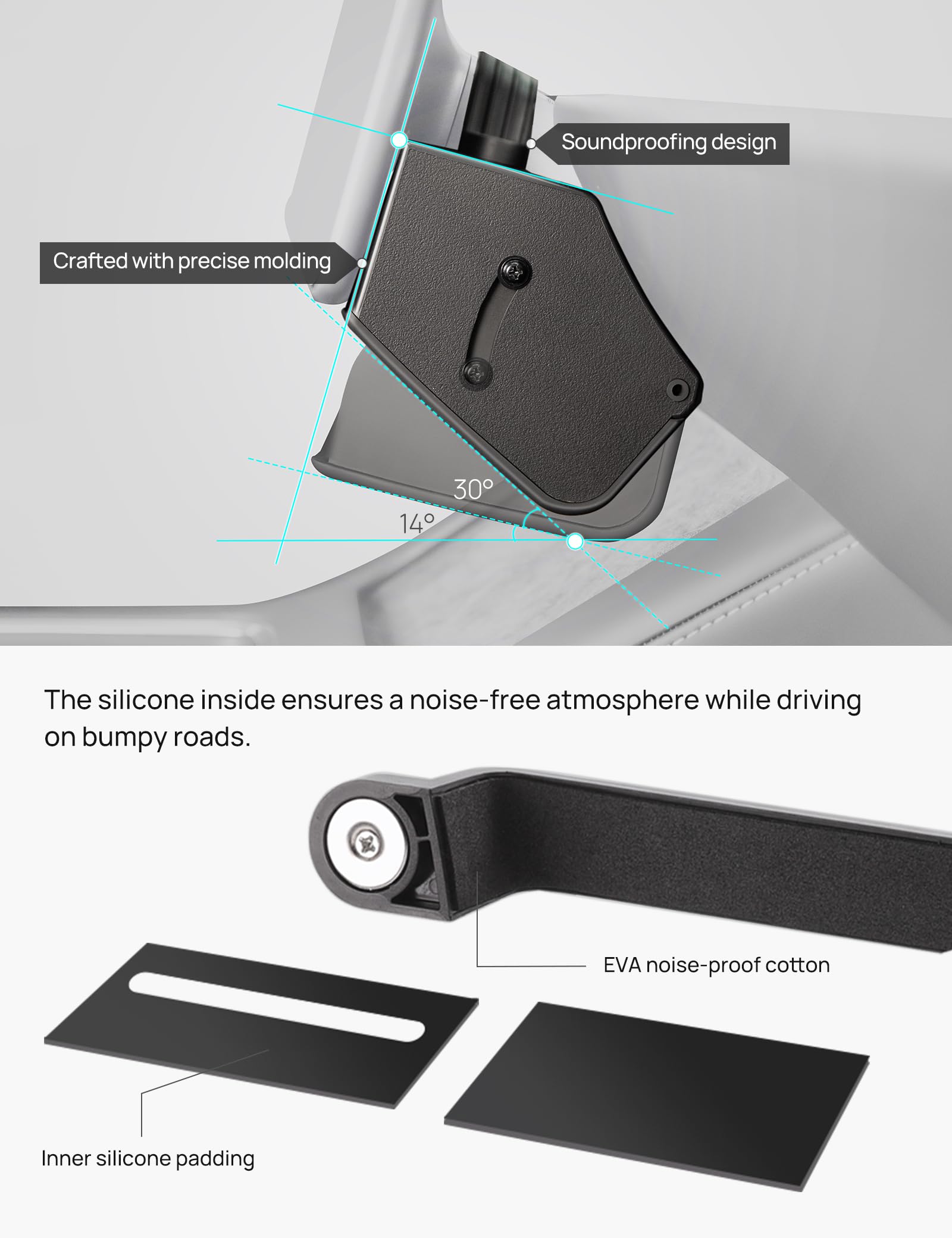 TPARTS Hidden Under Screen Storage Box for Tesla Model 3/Y, ABS Plastic, Magnetic Organizer, Standard, MY (20-24)/M3 (21-23)