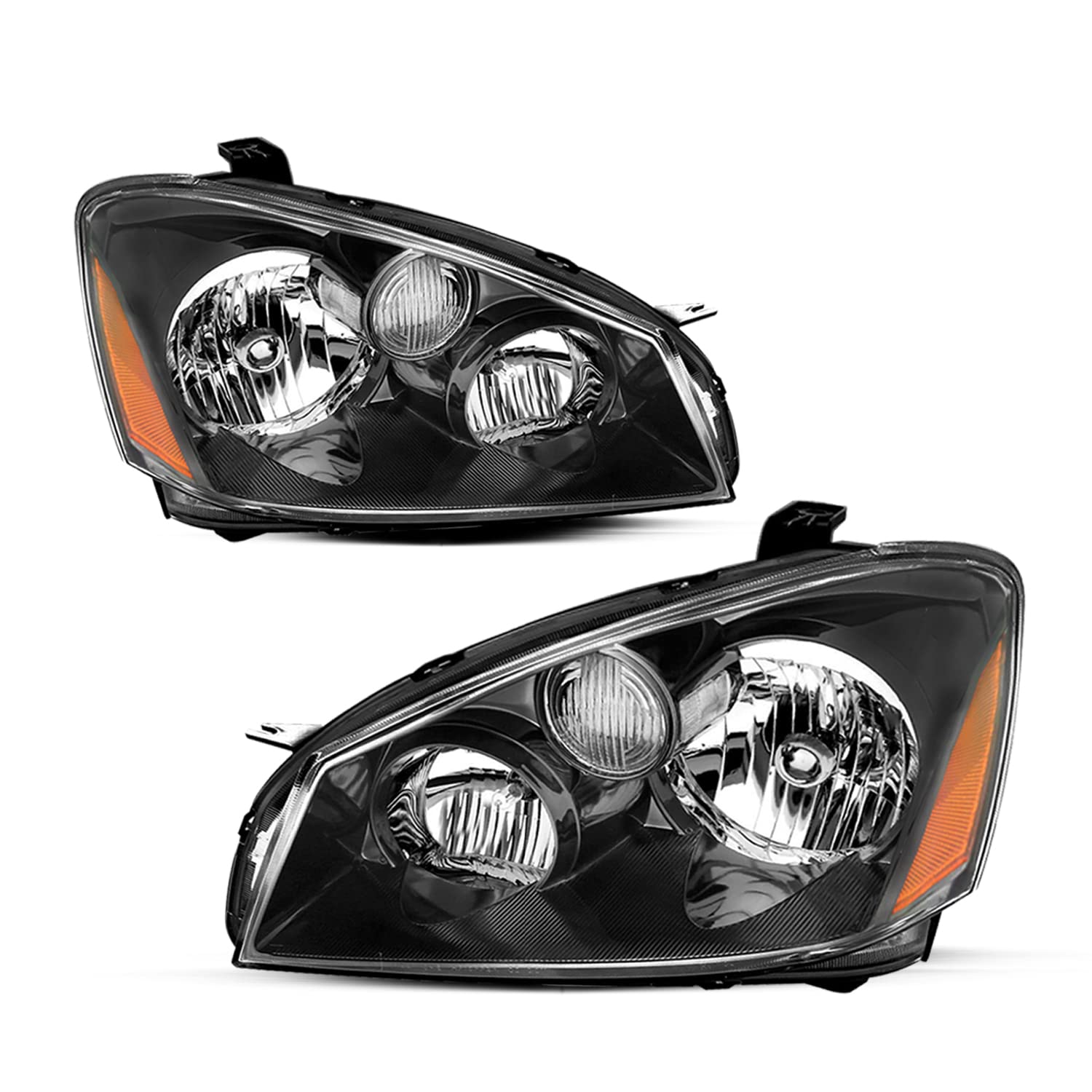 Jsboyat Headlight Assembly Replacement For 2005 2006 Altima Halogen Headlamp Chrome Housing Driver And Passenger Side