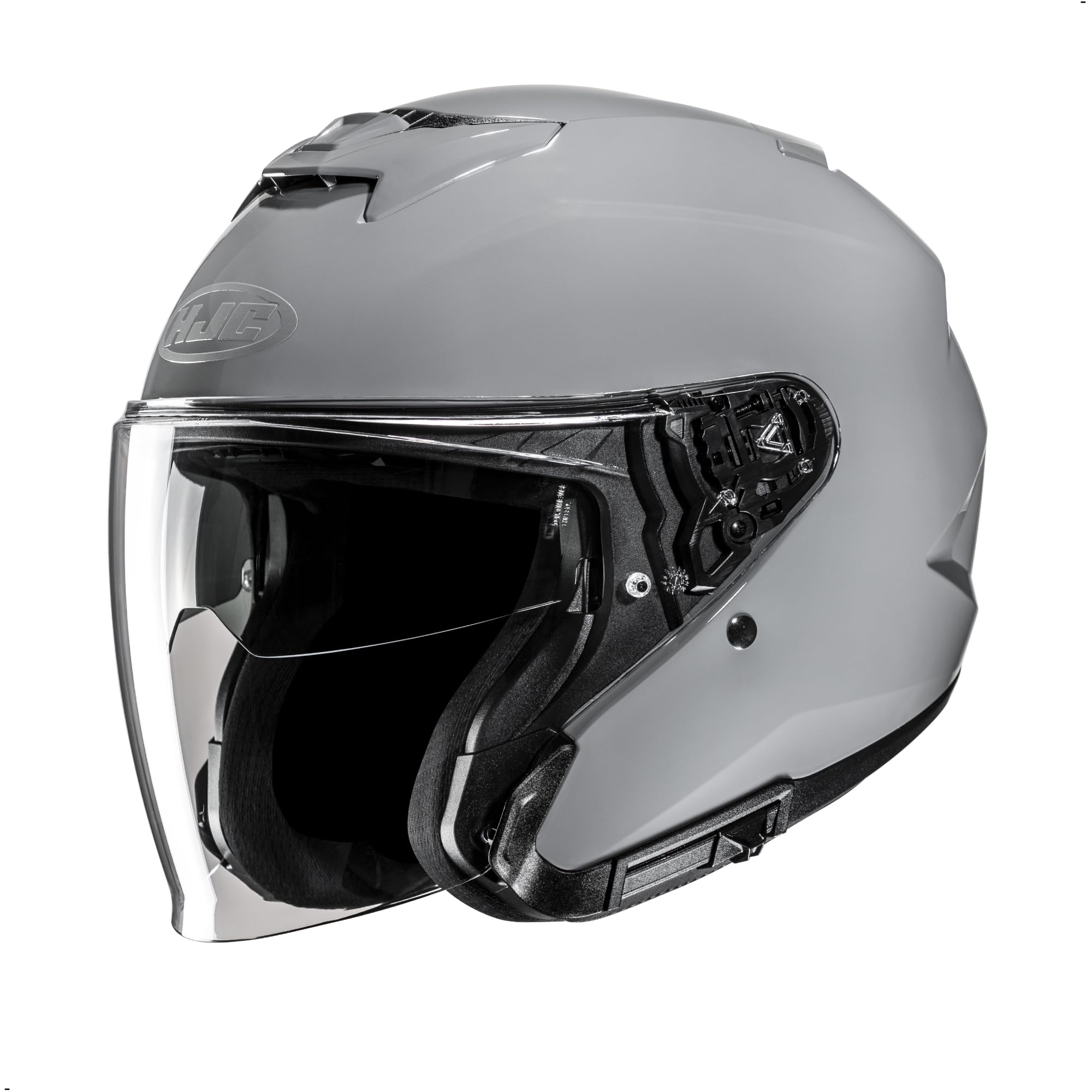 HJC i31 Solid Open Face Motorcycle Helmet, DOT Approved (N Gray, X-Small)