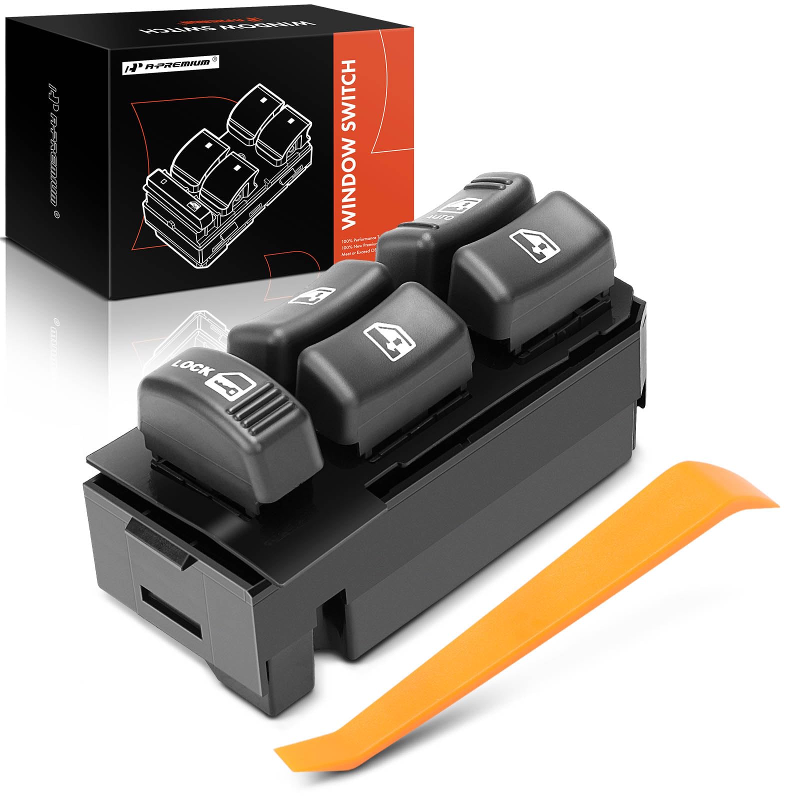A-Premium Master Power Window Switch Compatible with Cadillac Escalade & Chevrolet Tahoe, Blazer & GMC Yukon, Jimmy & Oldsmobile