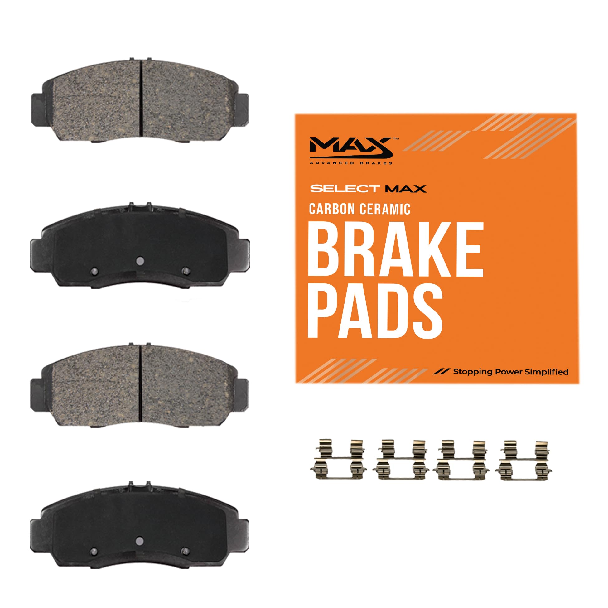 Max Advanced Brakes Front Brake Pad Compatible With 2013-2016 2017 2018 2019 2020 2021 2022 2023 Subaru Brz Impreza Forester Out