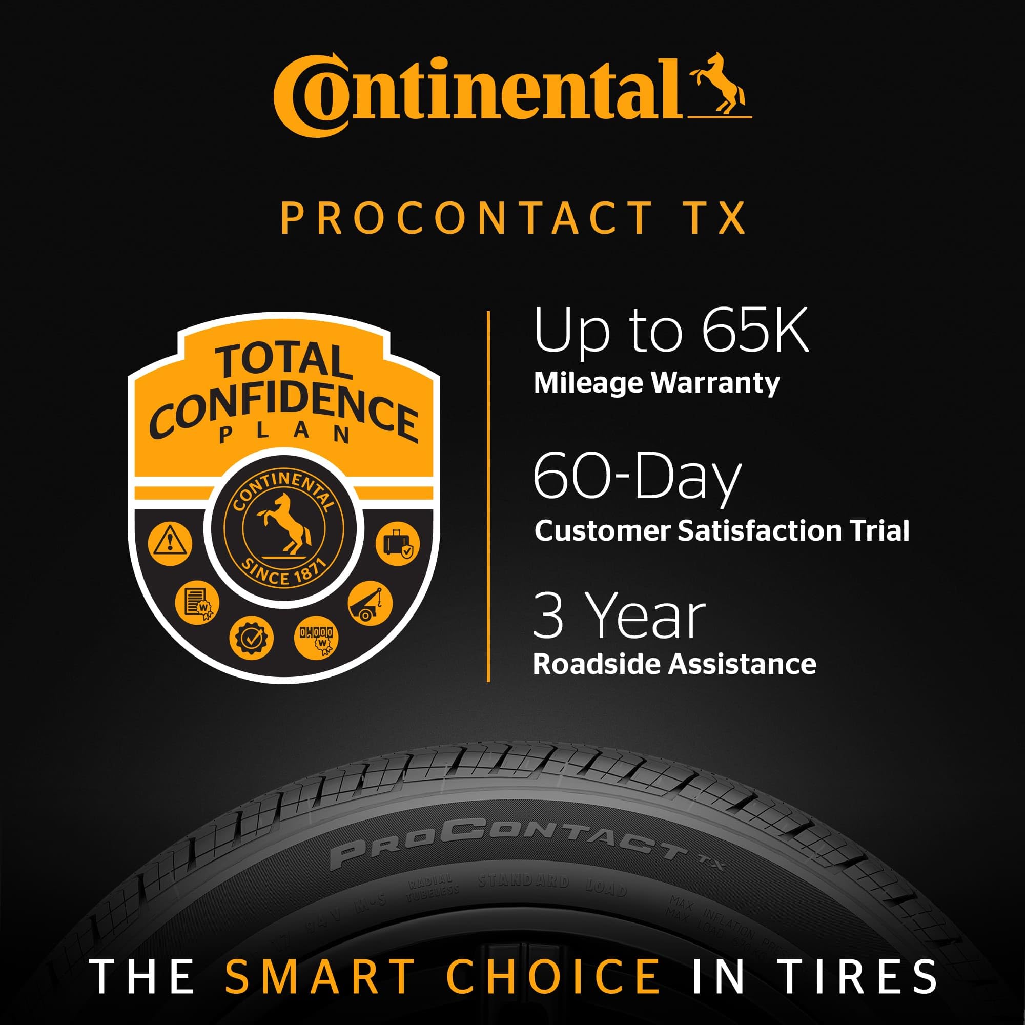 Continental Procontact Tx All Season 235/50R18 97V Passenger Tire