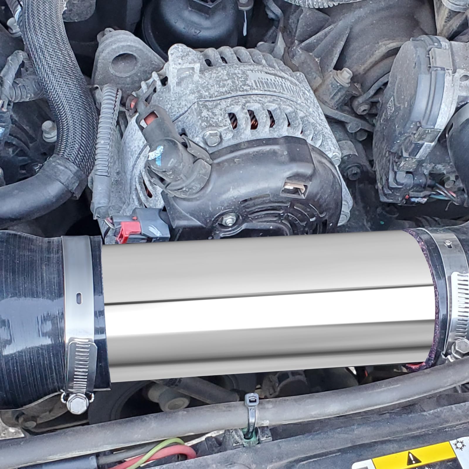 Gasher 1Pcs Aluminum Alloy Tube 3.5''Od Length 12   (300Mm) Intercooler Pipe For Intake And Cooling Systems