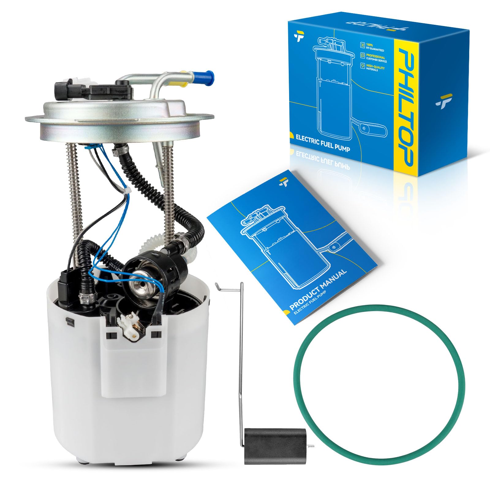 PHILTOP FG0816 Electric Fuel Pump Assembly Compatible with 2005-2007 Chevy Tahoe/GMC Yukon 5.3L, Replaces E3705M, FP22040S, K914