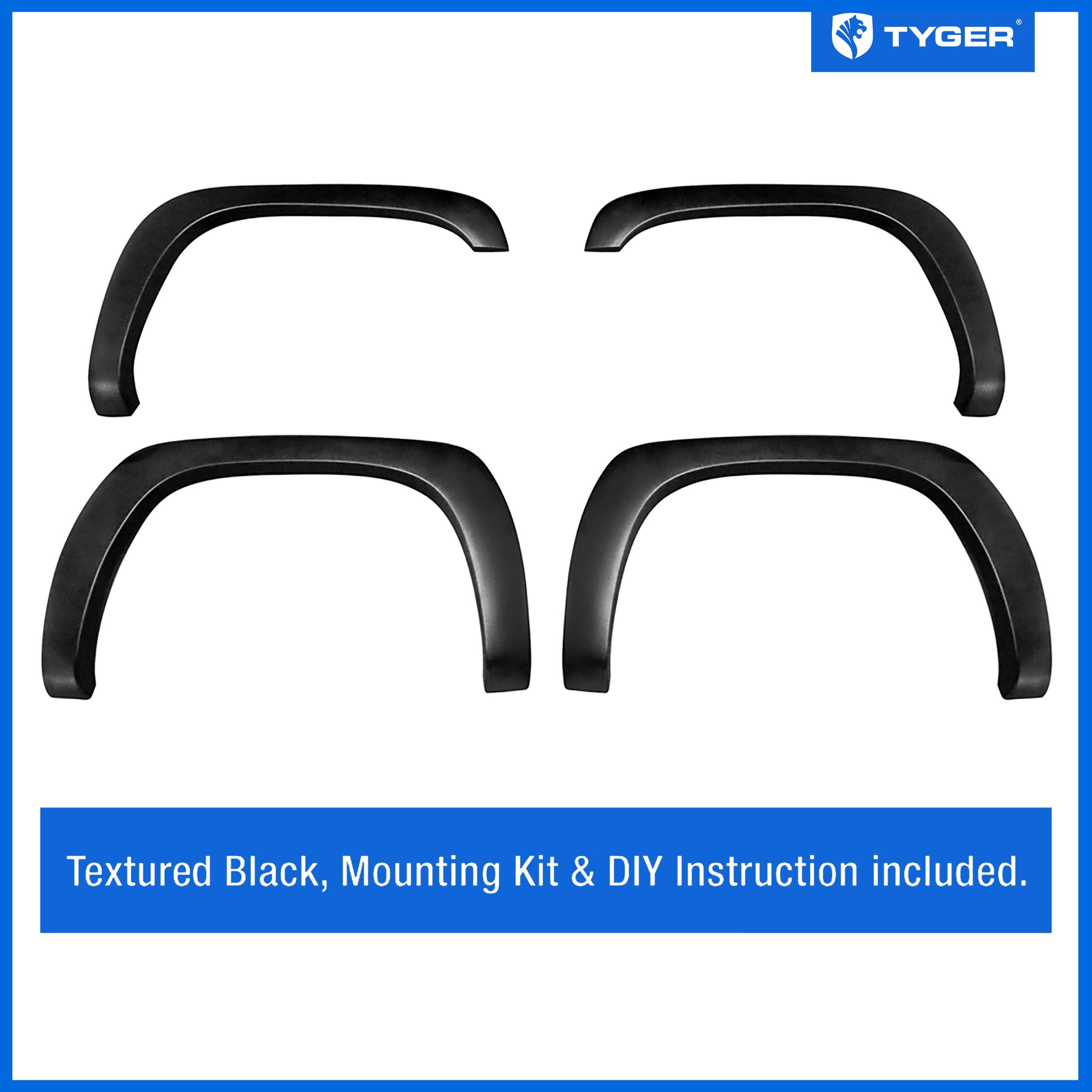 Tyger Auto TG-FF6C4218 For 1999-2007 Chevy Silverado/GMC Sierra (2007 Only fit Classic Models) | Textured Matte Black Paintable