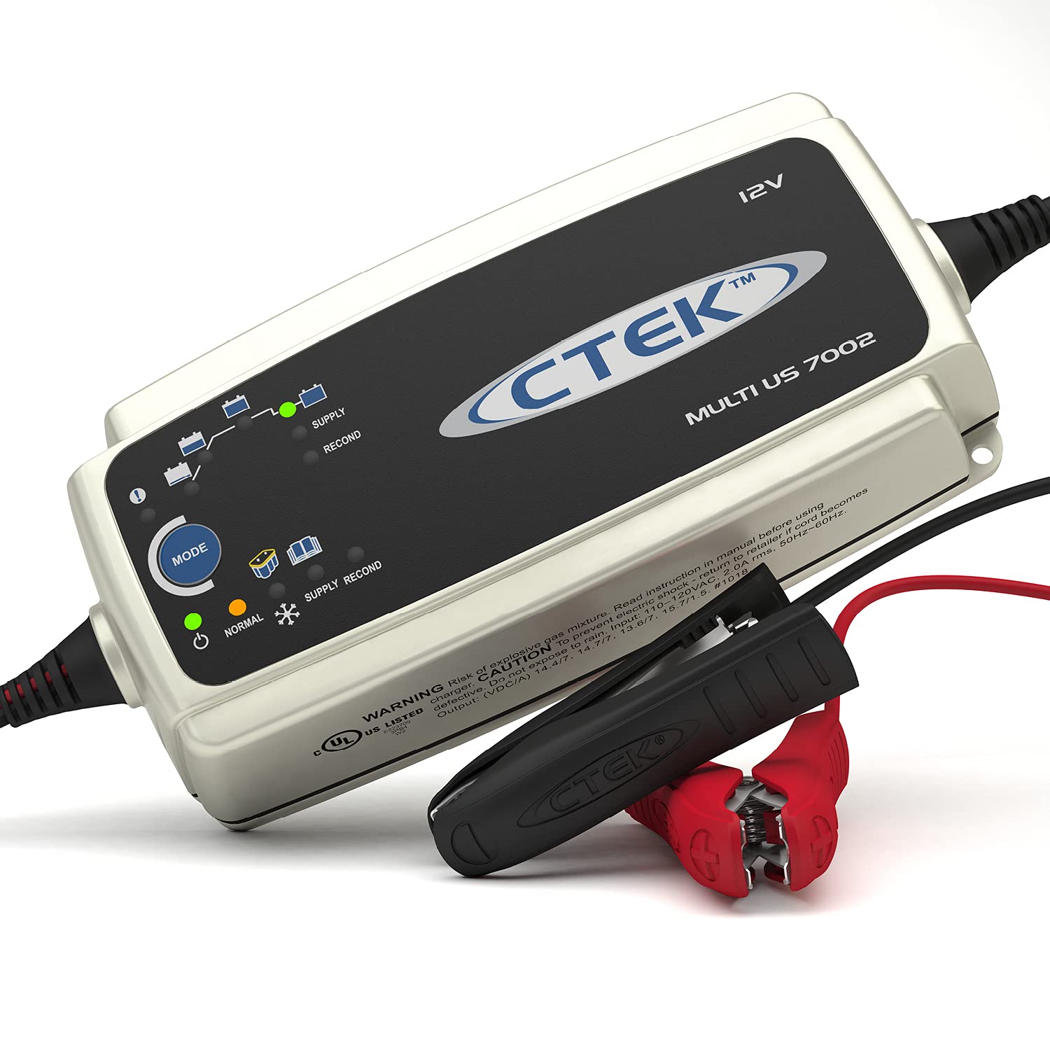 Ctek (56-353) Multi Us 7002 12-Volt Battery Charger,Black
