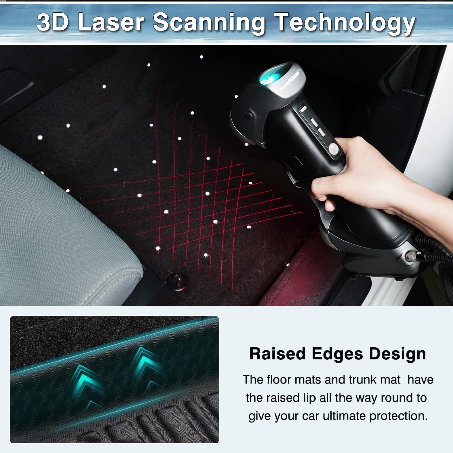 Mixsuper Custom Fit Floor Mats for Tesla Model Y 2020-2024 All Weather Floor Liners Front and Rear Row Set Black