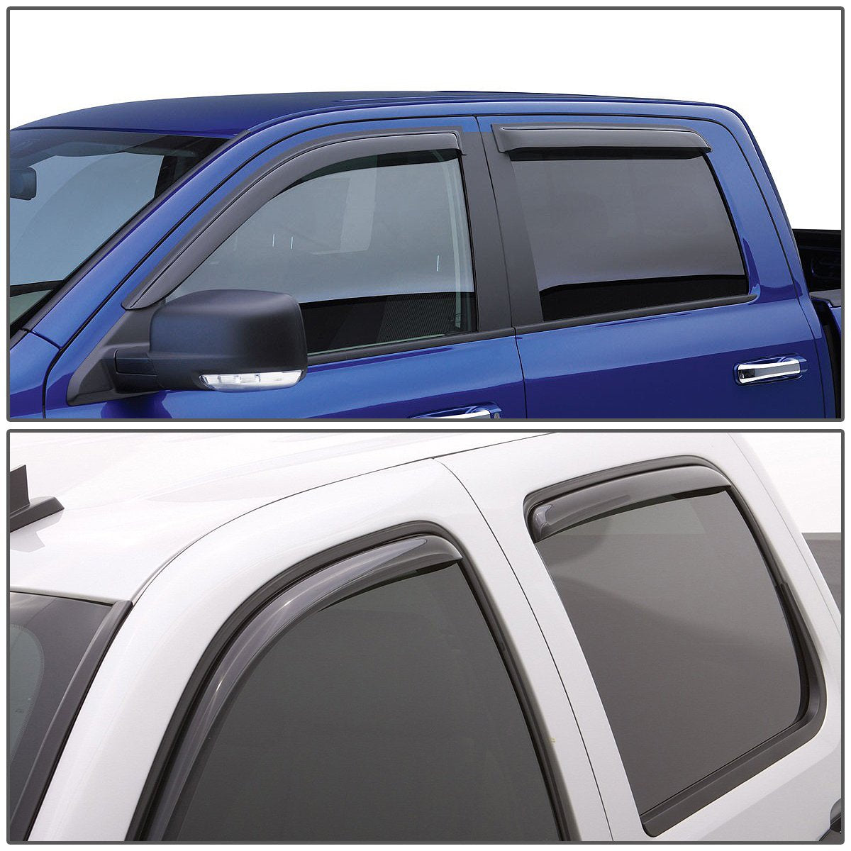Auto Dynasty 4Pcs Tape-On Window Visor Compatible With 2000 2001 2002 2003 Nissan Maxima 2000-2003, Deflector Rain Guard, Acryli