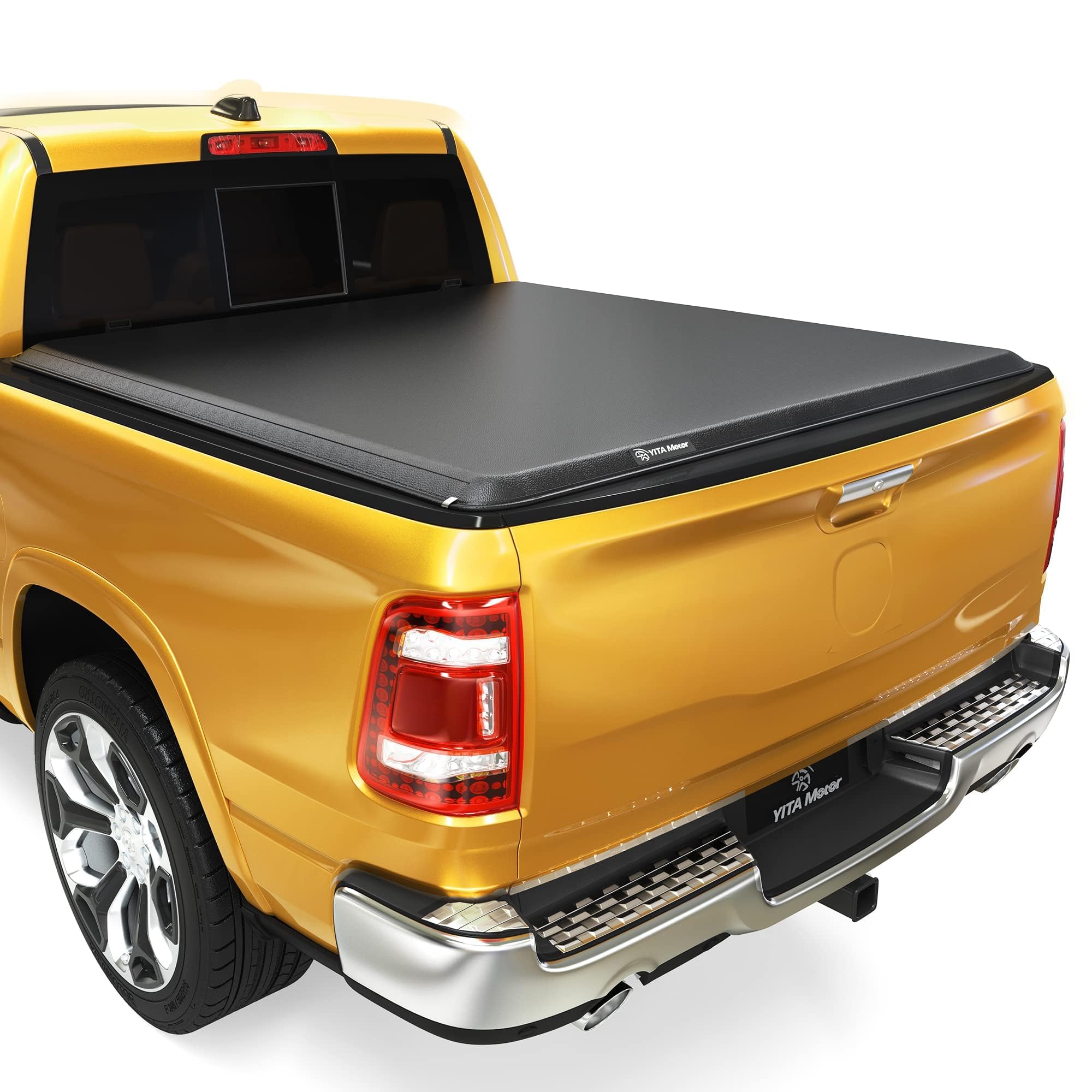 Yitamotor Soft Roll Up Truck Bed Tonneau Cover Compatible With 2002-2023 Dodge Ram 1500, Fit For 2003-2025 Dodge Ram 2500 3500,