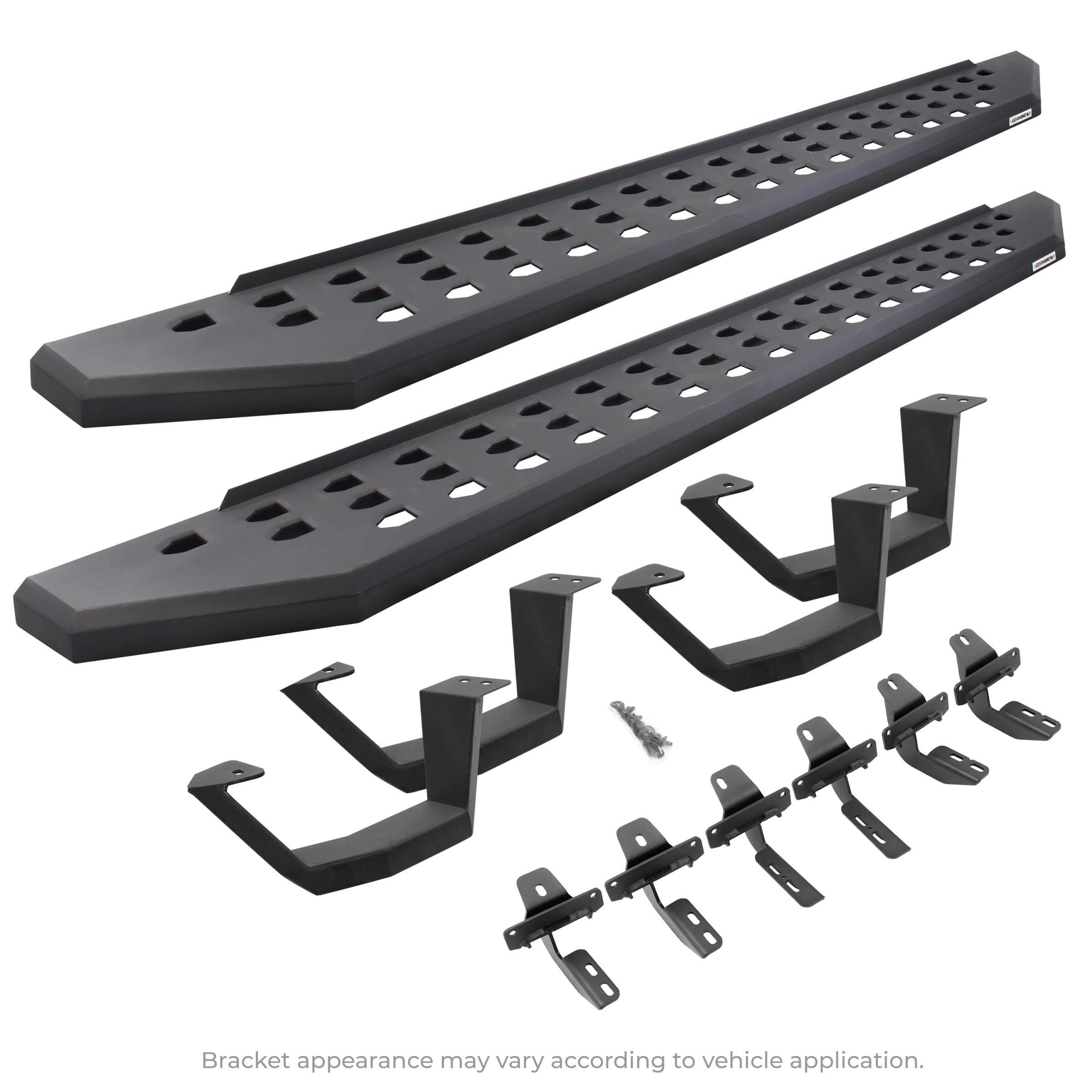 Go Rhino 6945168720Pc Rb20 Running Boards With Mounting Brackets, 2 Pairs Drop Steps Kit For Jeep 20-23 Gladiator (Crew Cab Pickup)