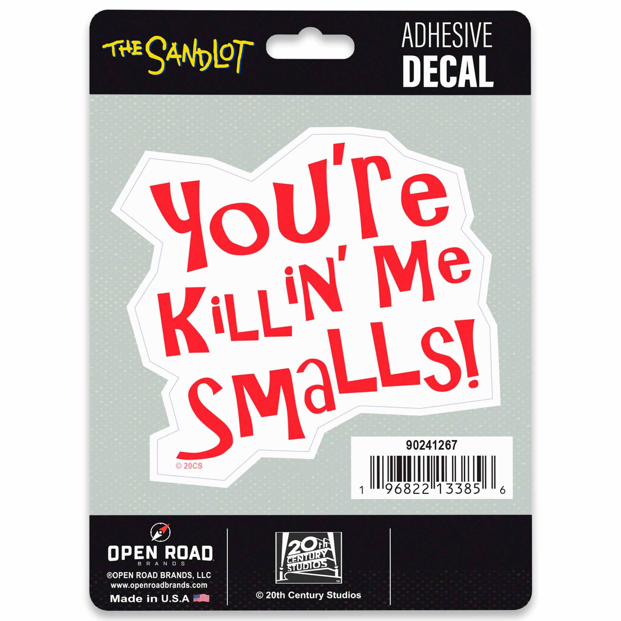 The Sandlot Youre Killin Me Smalls Adhesive Vinyl Decal - Funny Sandlot Sticker for Car or Truck