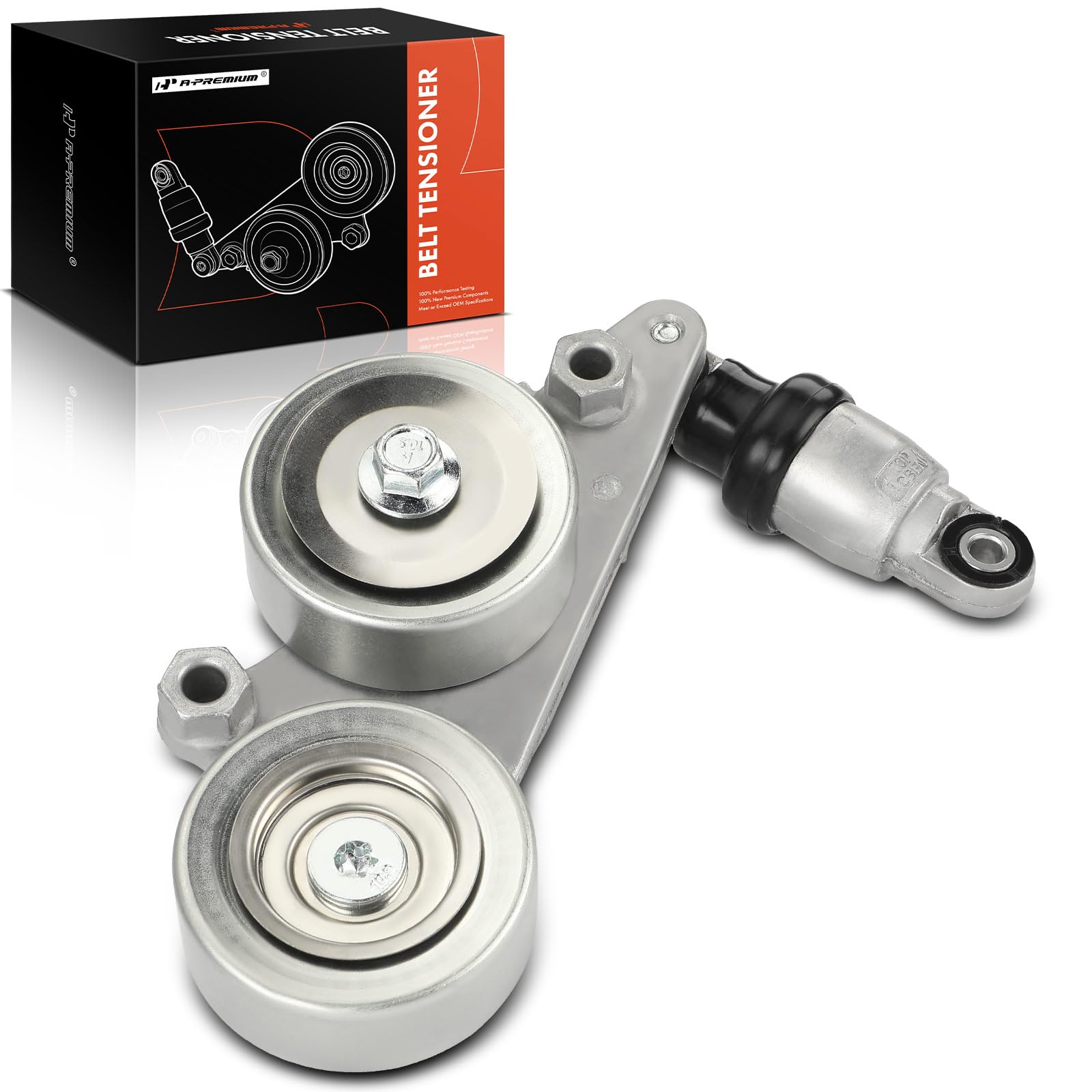 A-Premium Belt Tensioner Assembly with Pulley for Honda Accord 2008-2010, Odyssey 2005-2010, Pilot 2006-2011, Replace# 311