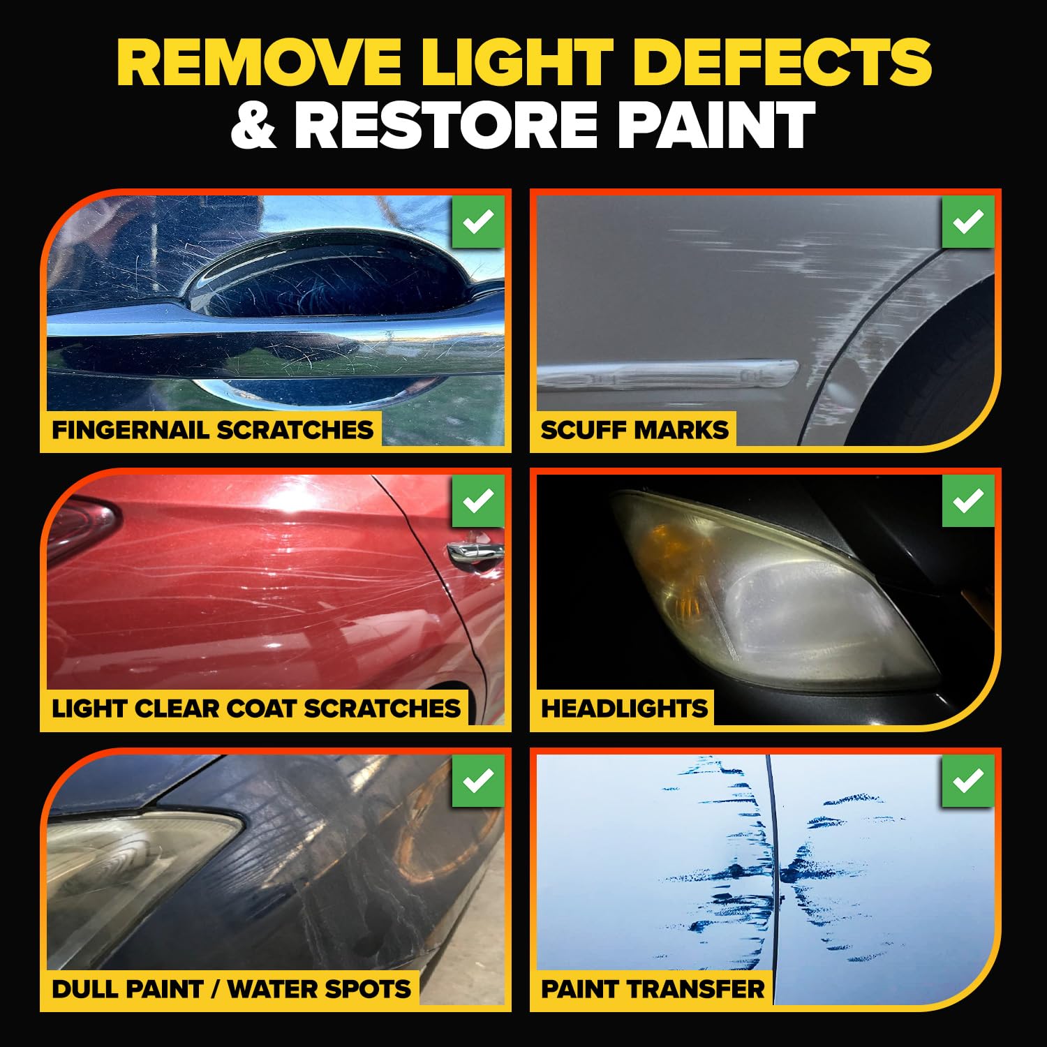 Carfidant Scratch And Swirl Remover - Car Scratch Remover For Vehilces Paint - Polishing Compound For Cars With Pad And Towel - Cutting And Buffing Compound For Paint Restorer