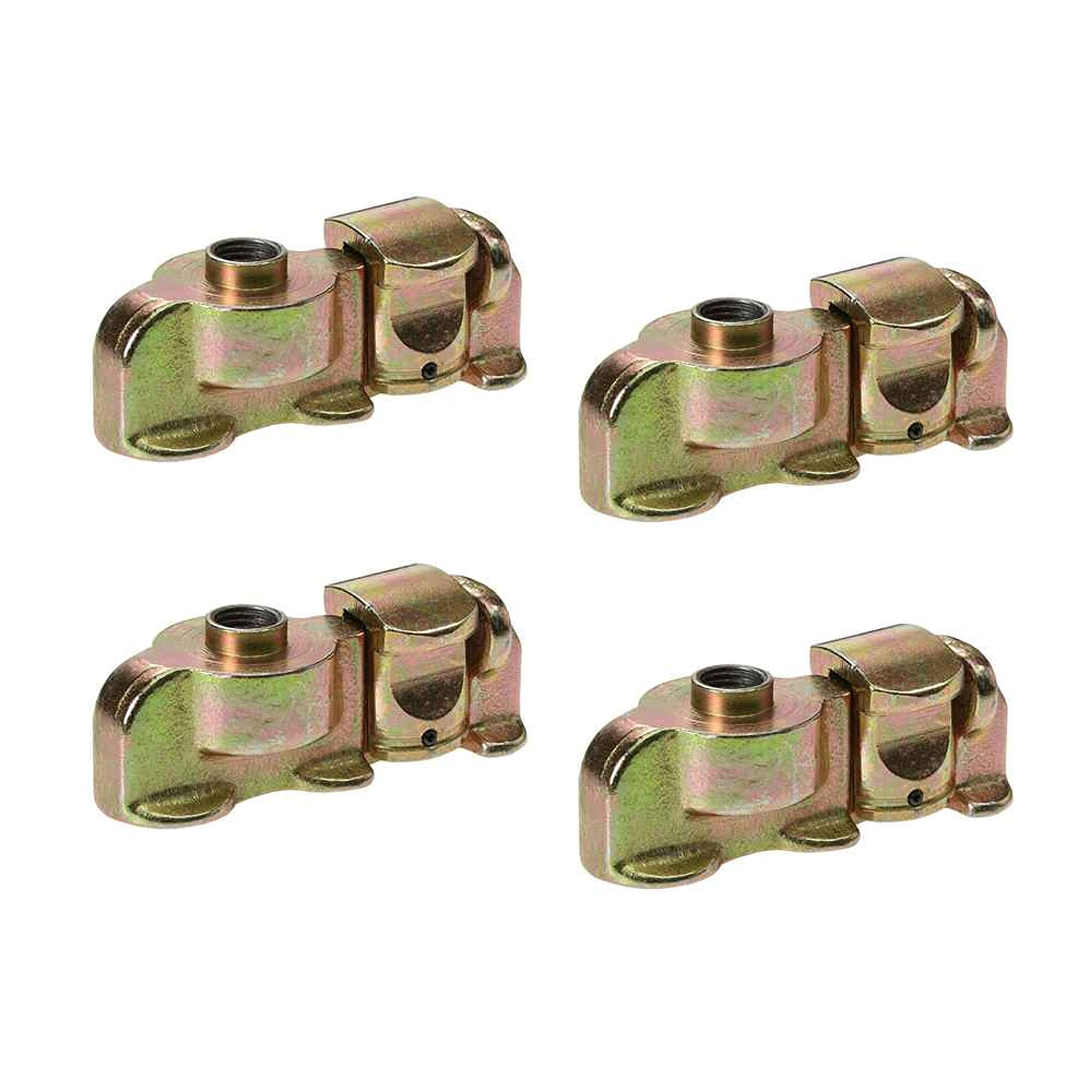 Us Cargo Control L Track Double Stud Fitting With Bolt Thread, Use With L Track Rails In Your Truck Or Trailer To Create Instant Tie-Down Anchor Points, Working Load Limit Of 1,333 Pounds, 4 Pack