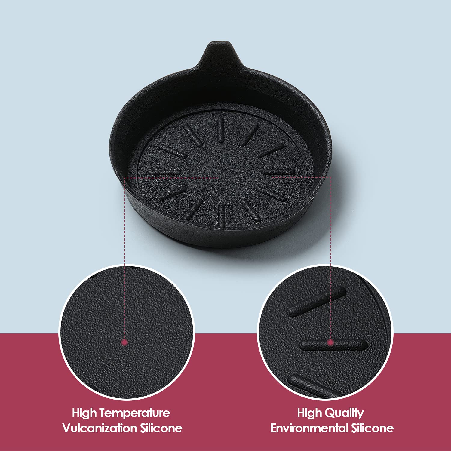 Leoray Car Coasters For Cup Holder Silicone Car Cup Holder Coasters (4 Pack Original)