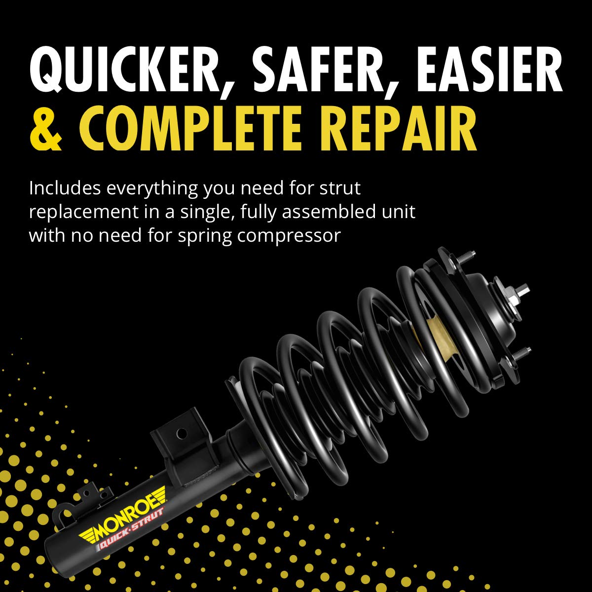 Monroe Quick-Strut 171124 Suspension Strut And Coil Spring Assembly For Ford Explorer