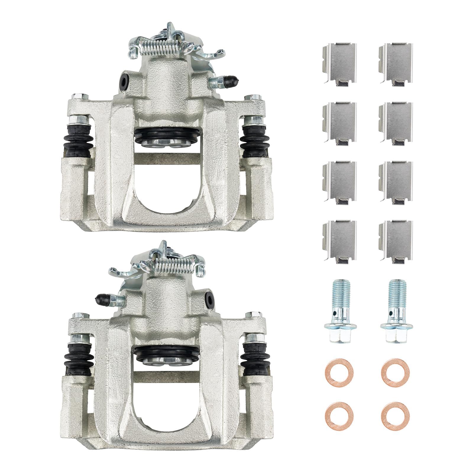 Kax Disc Brake Caliper Assembly Fit For 2008-2012 Grand Caravan, 2008-2012 Town & Country, 2009-2012 Routan, 2Pc Rear Left And R