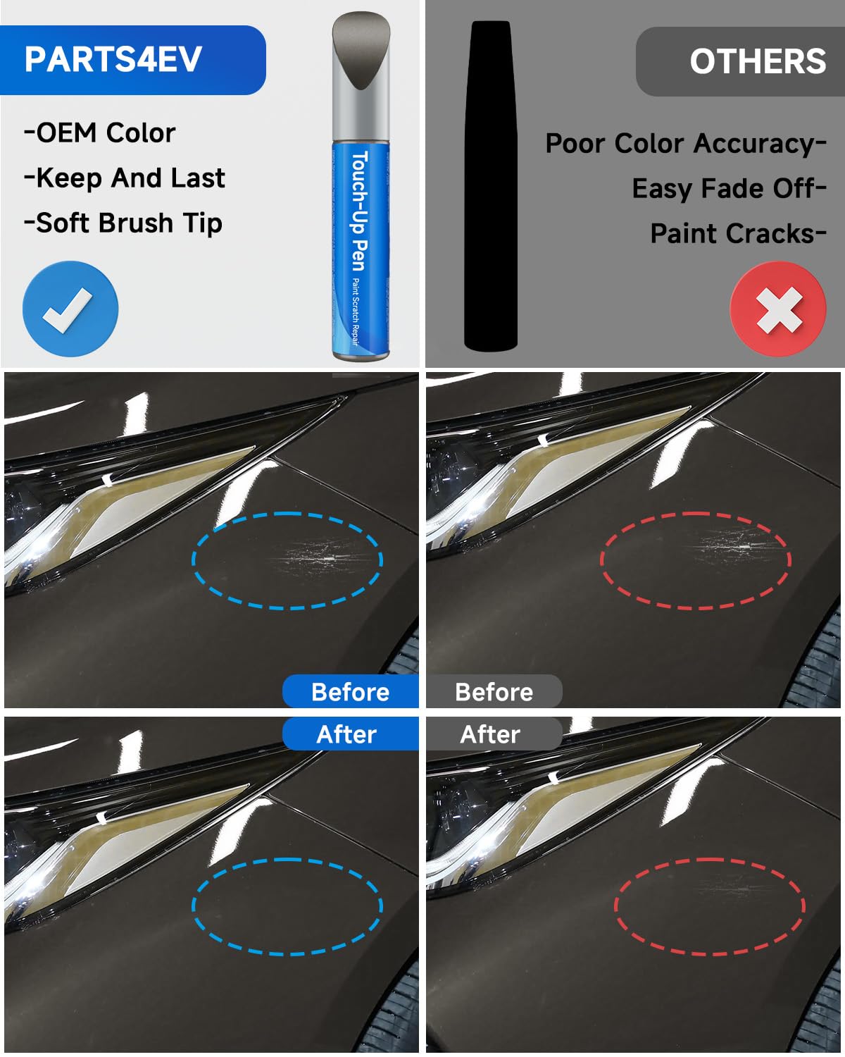 Touch Up Paint Compatible with Toyota Exact Match Touch Up Paint Car Scratch Repair (Pyrite Mica(4T3))