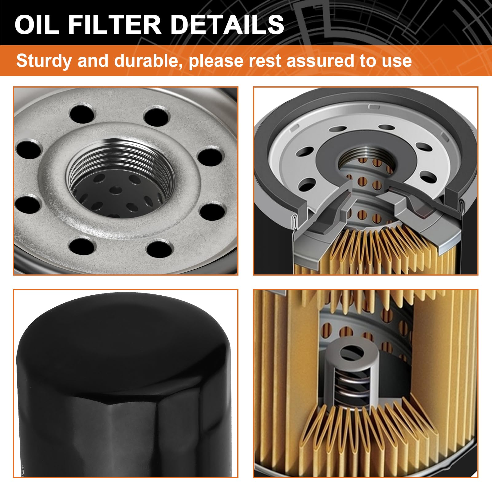 2520799 3084963 Oil Filter Replacement for Polaris Sportsman 500 450 400 335 Ranger 500 400 Magnum 325 330 425 500 2x4 EFI Trail