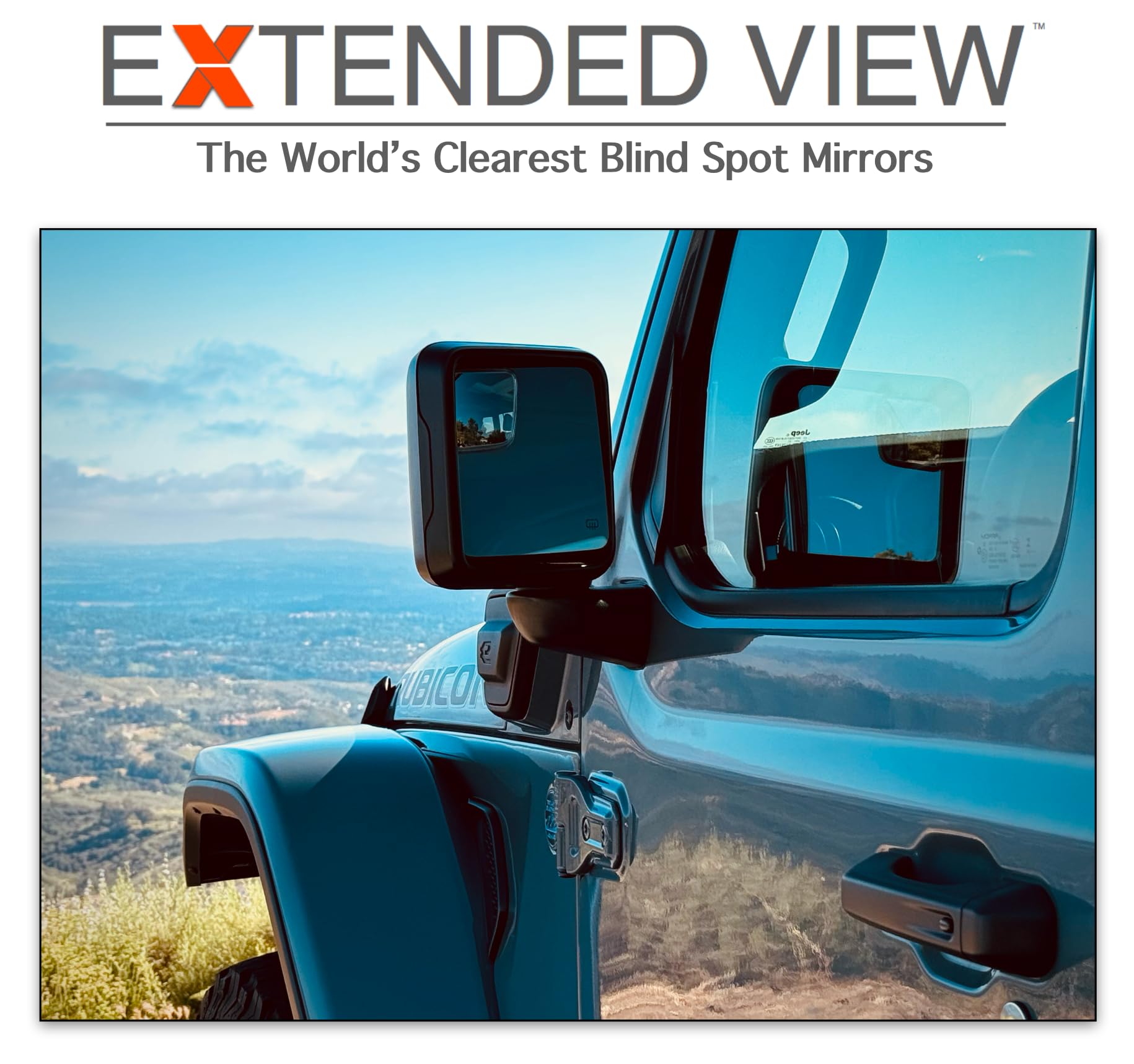 NXTGEN Automotive Jeep Gladiator Mirrors - Custom Blind Spot Mirrors Set (2 Piece) - Glass, Compatible with 2020-Present Jeep Gladiator JT