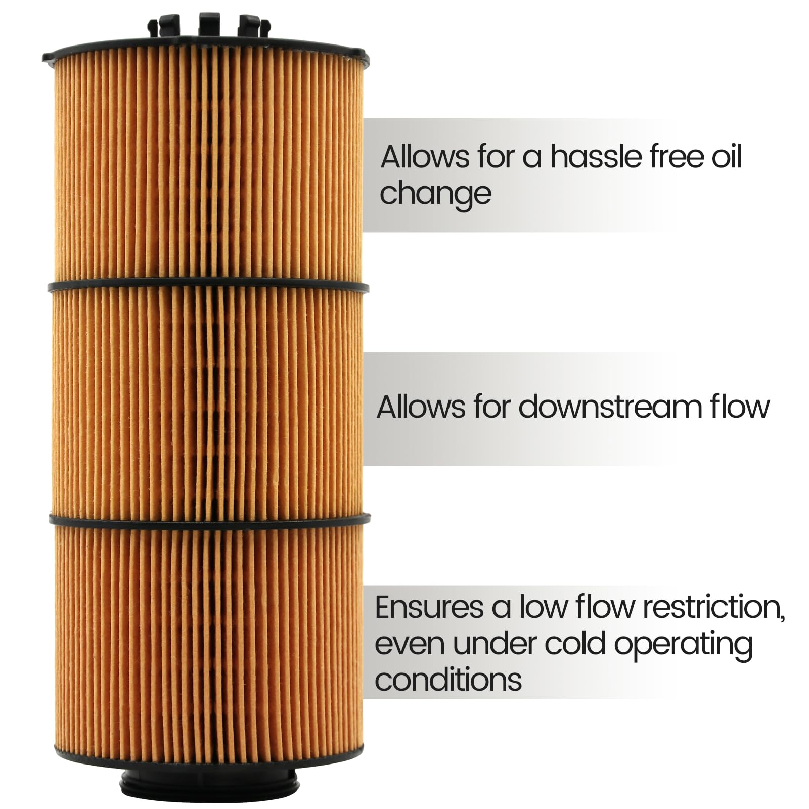 LF17800 Lube Filter, Cartridge Oil Filter, for 2020 and Newer DD13, DD15 and DD16 Engines, Replaces LF17810, P582506, A471180000